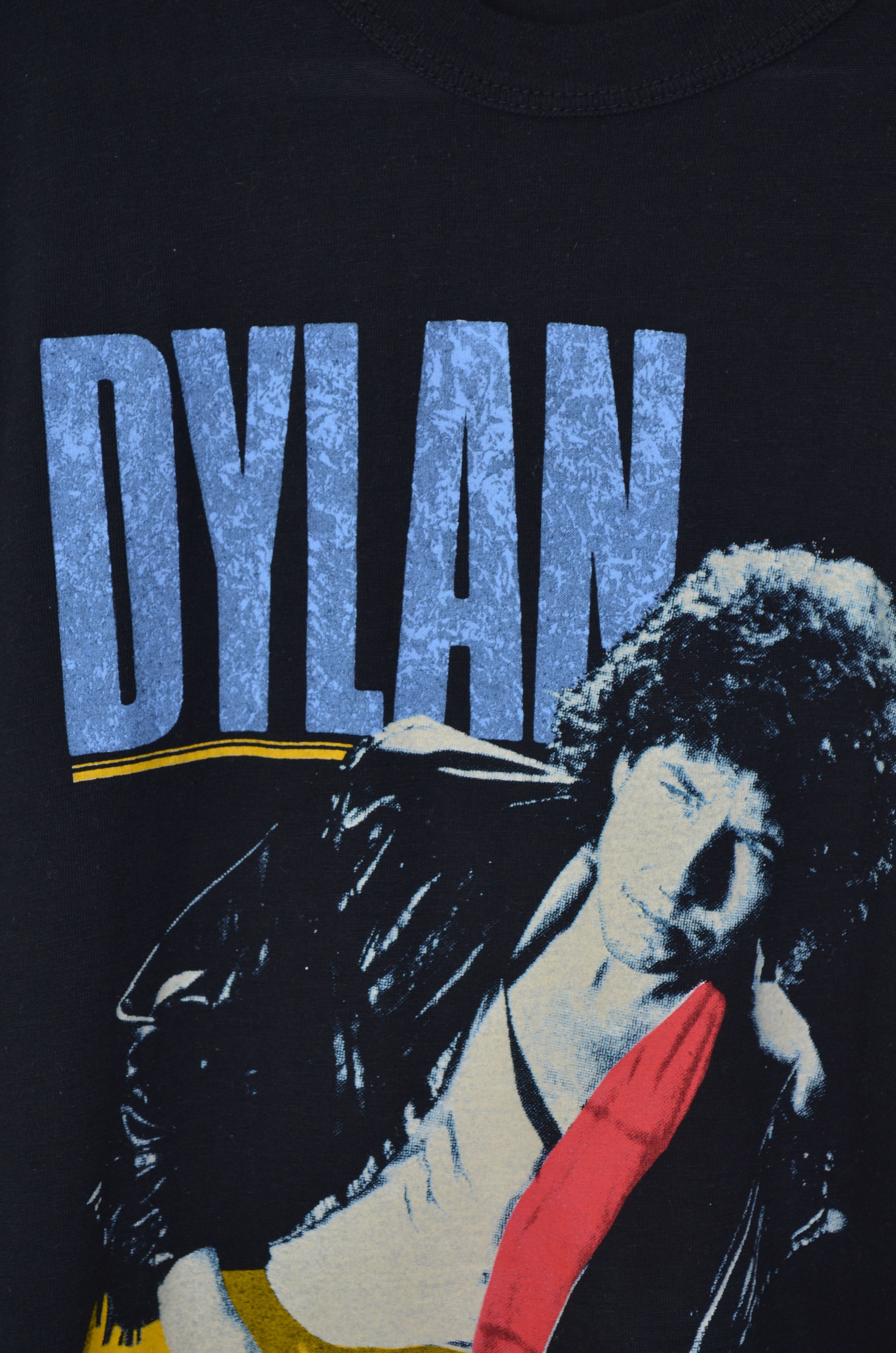Band Tees × Vintage BOB DYLAN Vintage T-SHIRT TEMPLES IN FLAMES TOUR 1986-87 Size US S / EU 44-46 / 1 - 7 Thumbnail