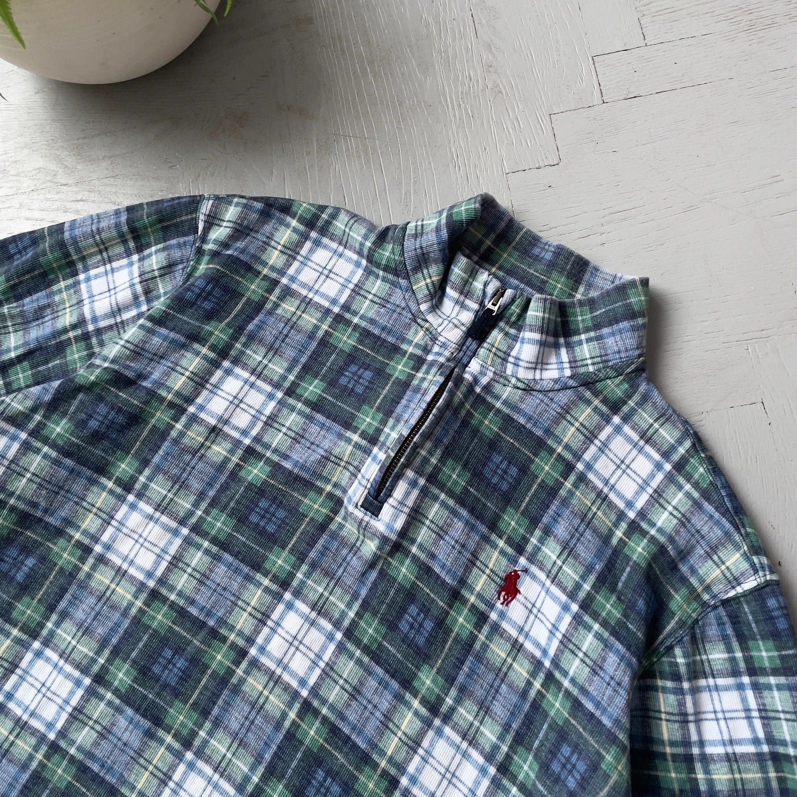 Polo Ralph Lauren Polo by Ralph Lauren Preppy 1/4 Zip Cotton Jumper Size US M / EU 48-50 / 2 - 4 Thumbnail