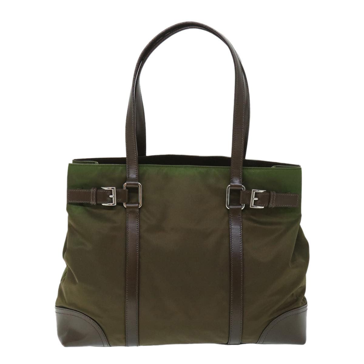 Prada PRADA Shoulder Bag Nylon Leather Green Size ONE SIZE - 3 Thumbnail
