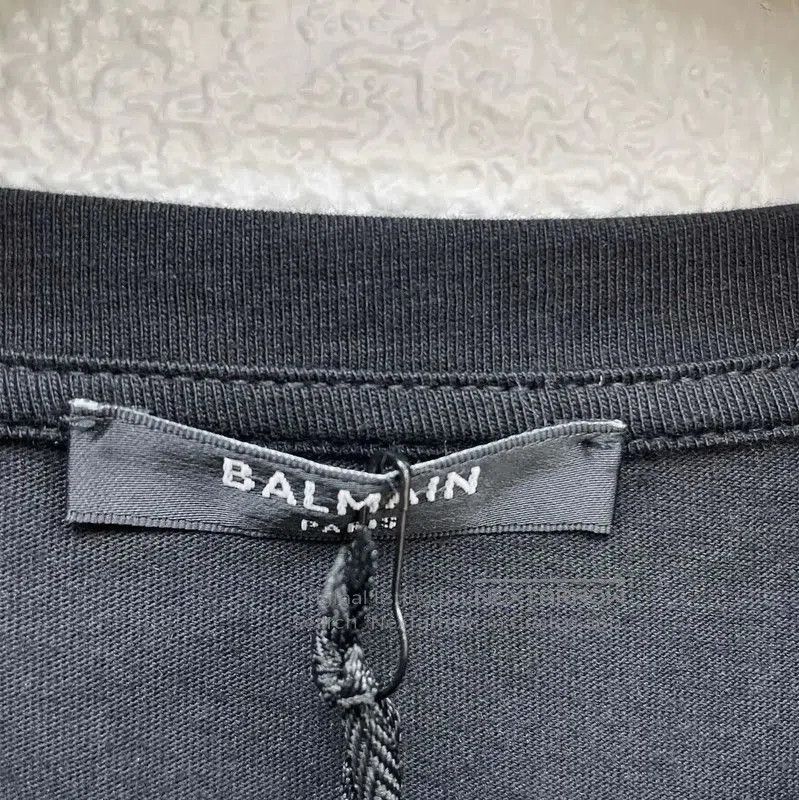 Balmain Balmain Summer Black Cotton Men's T-Shirt . Size US XL / EU 56 / 4 - 4 Thumbnail