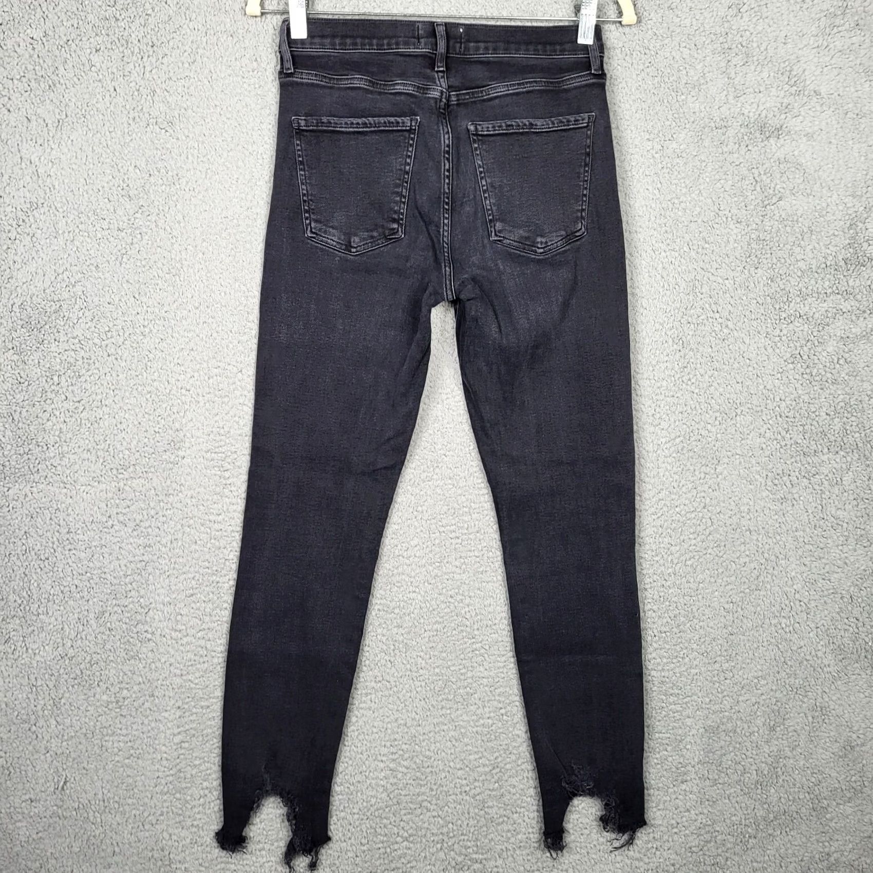 Agolde AGOLDE Jeans Women Skinny Mid-rise Crop 27 Black Light Denim 5-Pocket Brand: AGOLDE Women Size 27 Slim Crop 5-Pocket Black World: 27 Size 27" / US 4 / IT 40 - 5 Thumbnail