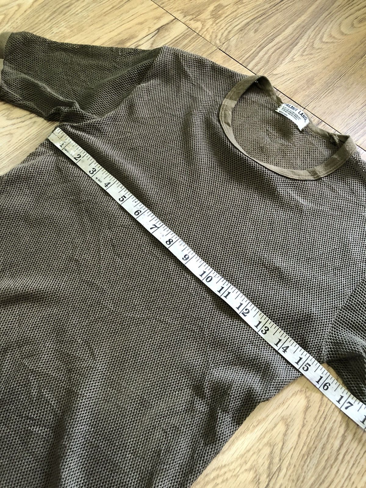 Helmut Lang × Vintage Vintage Helmut Lang mesh stretchy Tshirt Size US M / EU 48-50 / 2 - 5 Thumbnail