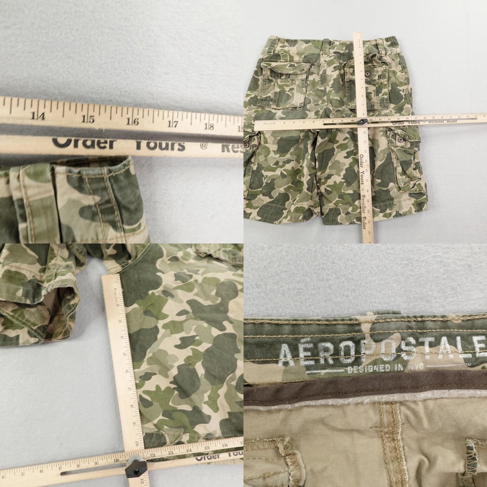 Aeropostale VINTAGE Aeropostale Cargo Shorts Men 31 Casual Outdoor Camouflage Canvas Utility Size US 31 - 8 Thumbnail
