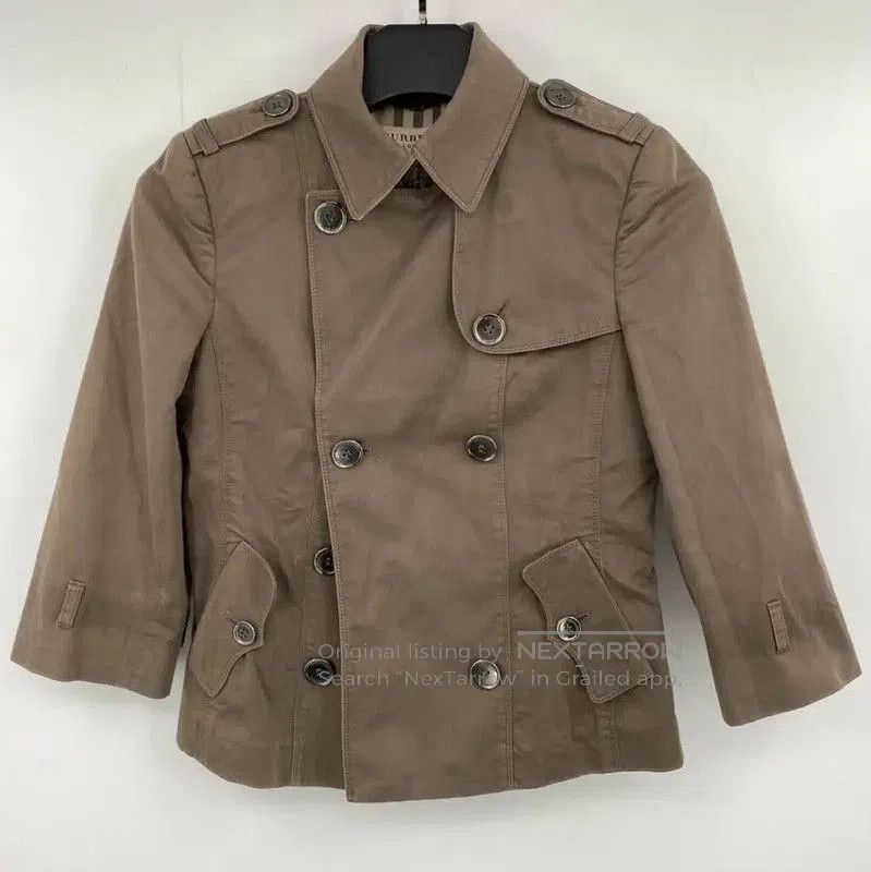 Burberry Burberry Women's Khaki Cotton Winter Jacket. Size S / US 4 / IT 40 - 1 Thumbnail