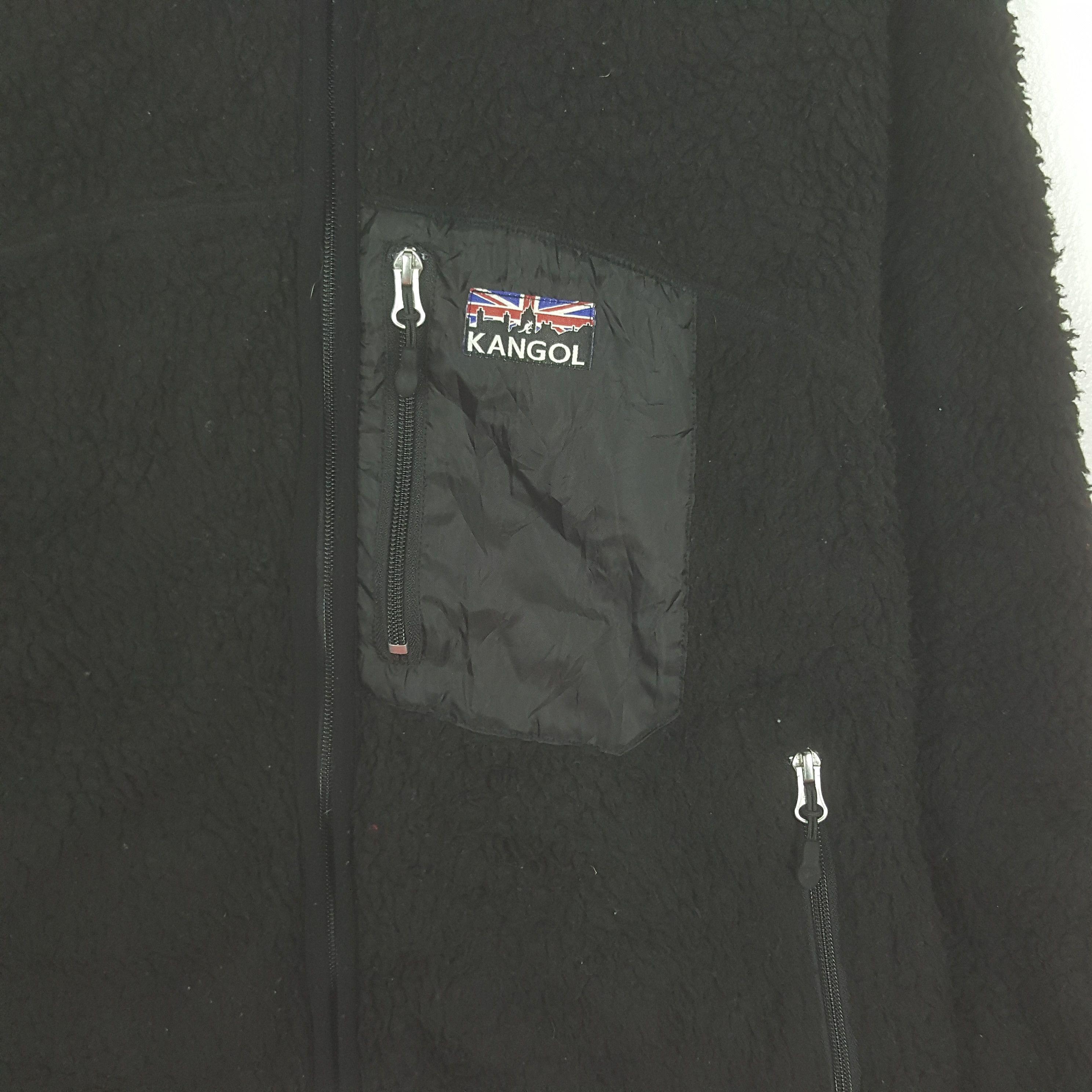Kangol Vintage Kangol Fleece Single Pocket Zipper Sweatshirt Size US M / EU 48-50 / 2 - 2 Thumbnail