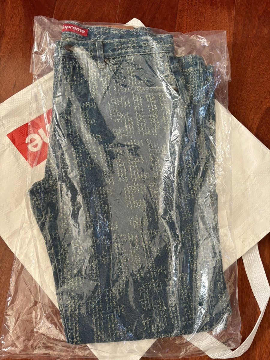 Supreme Supreme needle punch regular jean 30 New Size US 30 / EU 46 - 2 Thumbnail