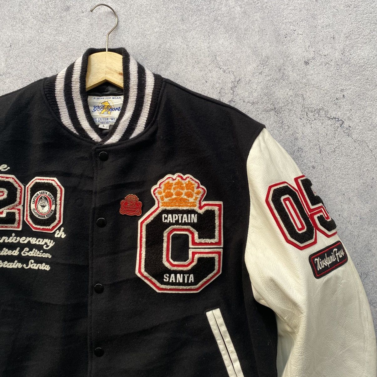 Vintage Captain Santa Leather Varsity Size US L / EU 52-54 / 3 - 5 Thumbnail