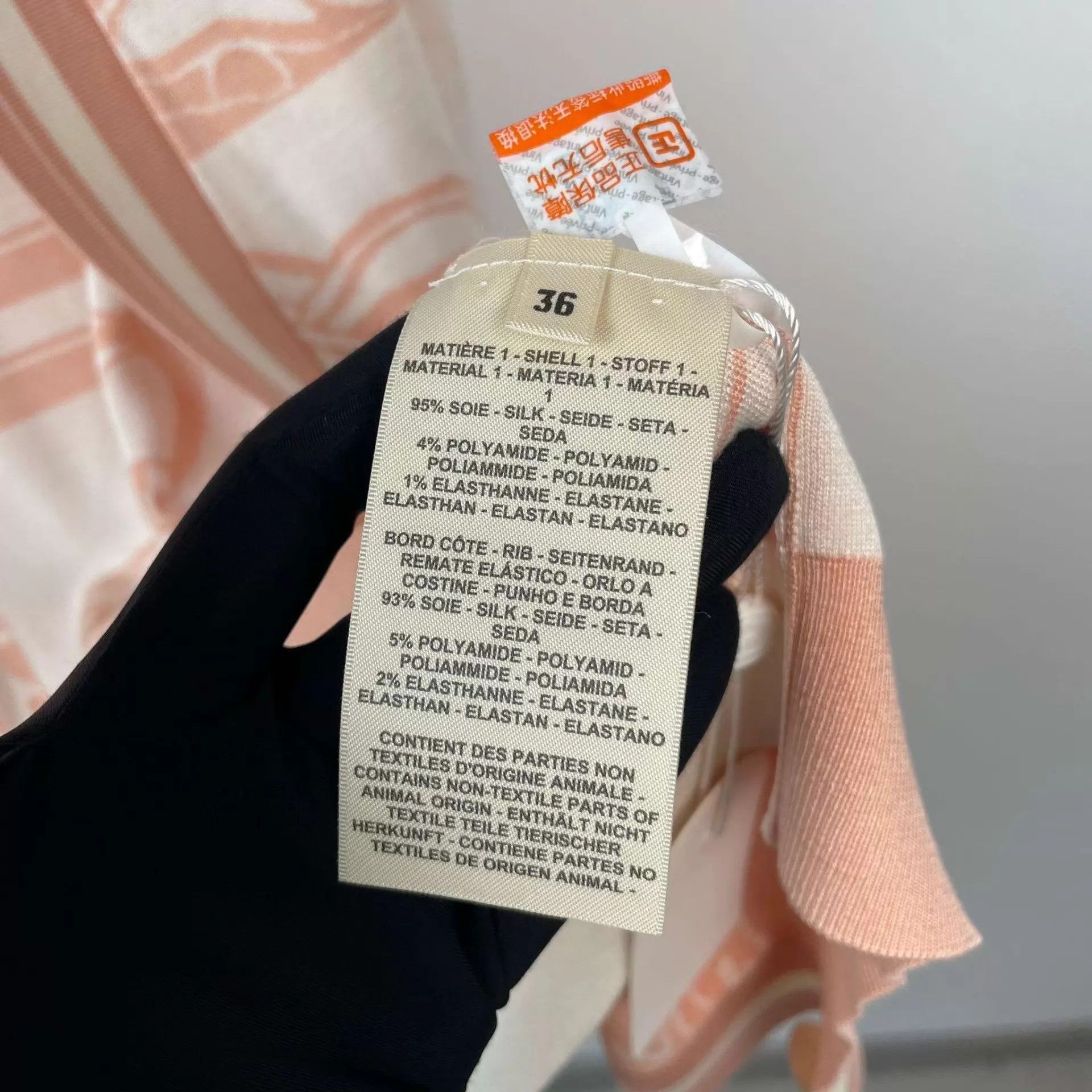 Hermes Hermès pink knit cardigan 36 Size XS / US 0-2 / IT 36-38 - 4 Thumbnail