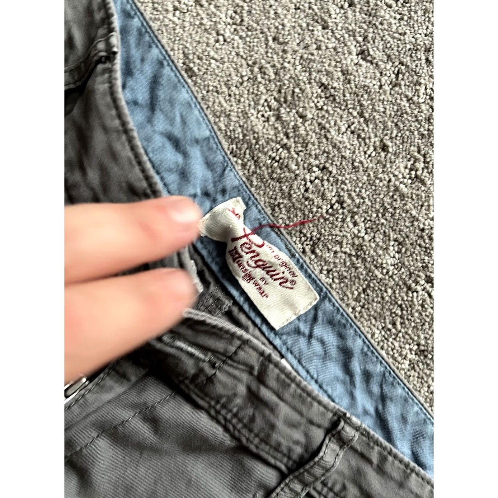 Vintage Penguin by Munsing Wear Chino Shorts Gray Cotton Size 36 Regular Inseam 8" Size US 36 / EU 52 - 3 Thumbnail