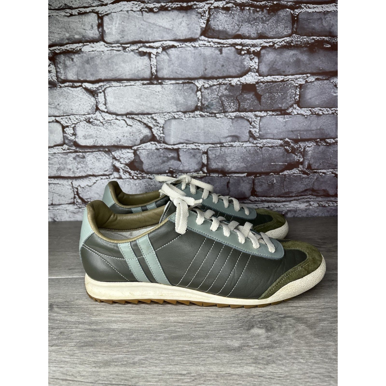 Daniel Patrick Patrick Gray Leather Blue Mesh Athletic Lace Up Shoes Women Size US 11 / IT 41 - 14 Thumbnail