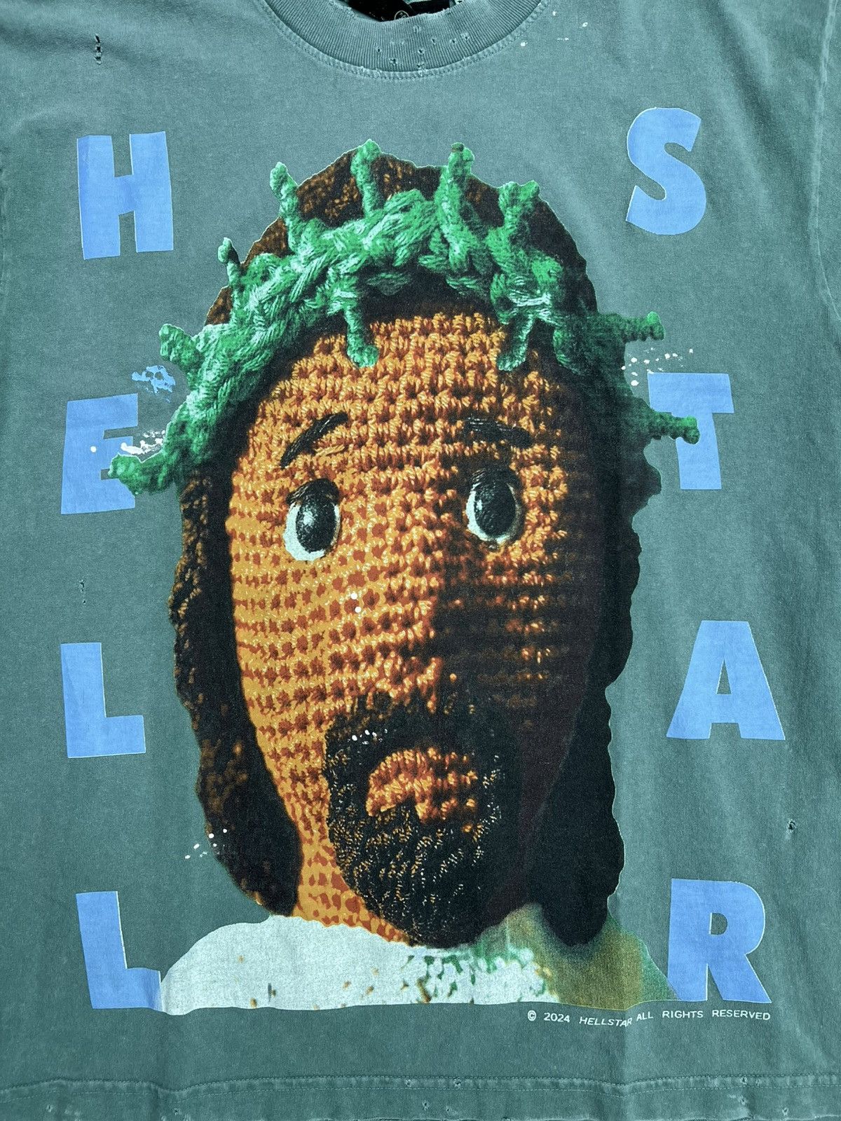 HELLSTAR Hellstar Crochet Jesus T-Shirt Size US XS / EU 42 / 0 - 2 Thumbnail