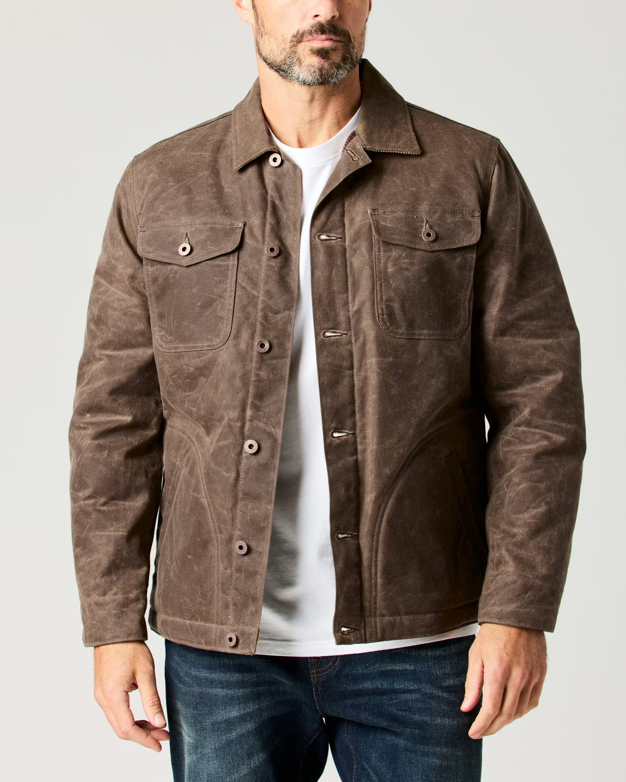 Flint And Tinder Flannel-Lined Quilted Waxed Rancher Jacket Size US L / EU 52-54 / 3 - 7 Thumbnail