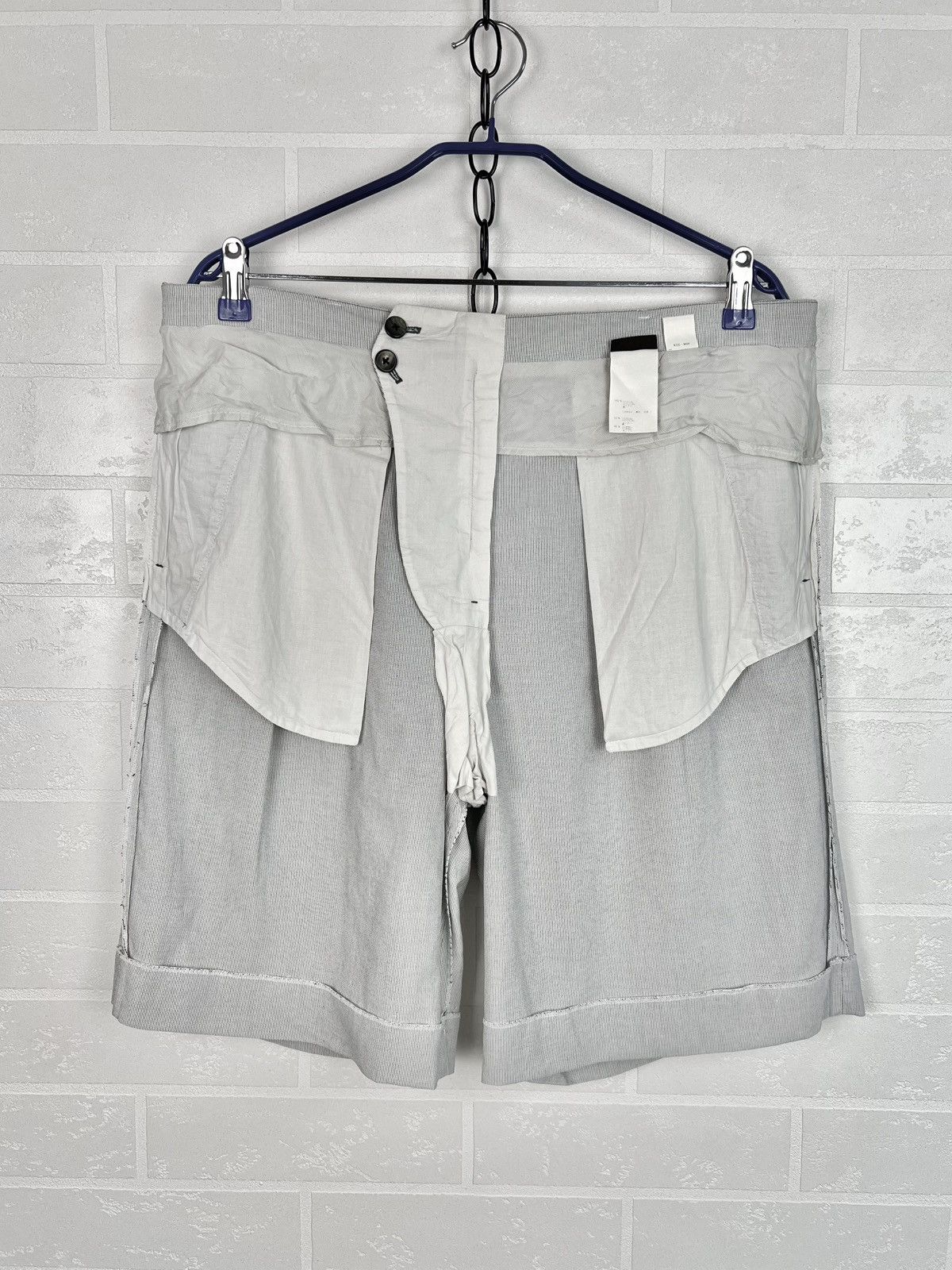 Louis Vuitton LOUIS VUITTON Shorts Chino Strap LV Plaid Cotton Gray Men's Size US 34 / EU 50 - 18 Thumbnail