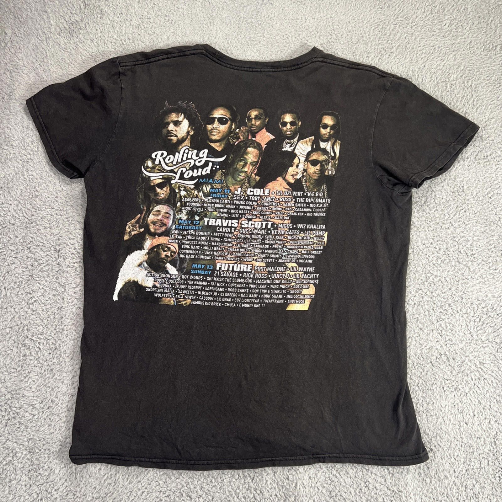 Delta Rolling Loud Shirt 2018 Concert Shirt Men Medium Distress Size US M / EU 48-50 / 2 - 5 Thumbnail