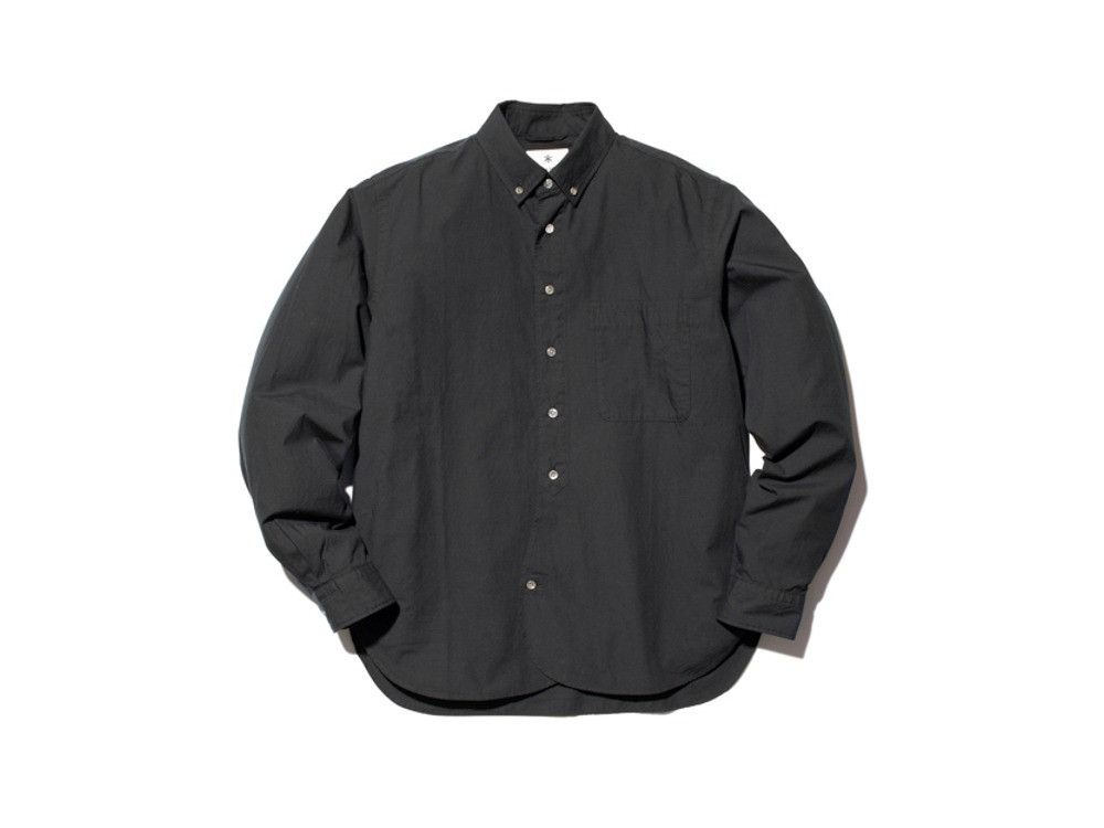 image of Snow Peak Ultimate Pima Poplin Bd Shirt in Black, Men's (Size Medium)