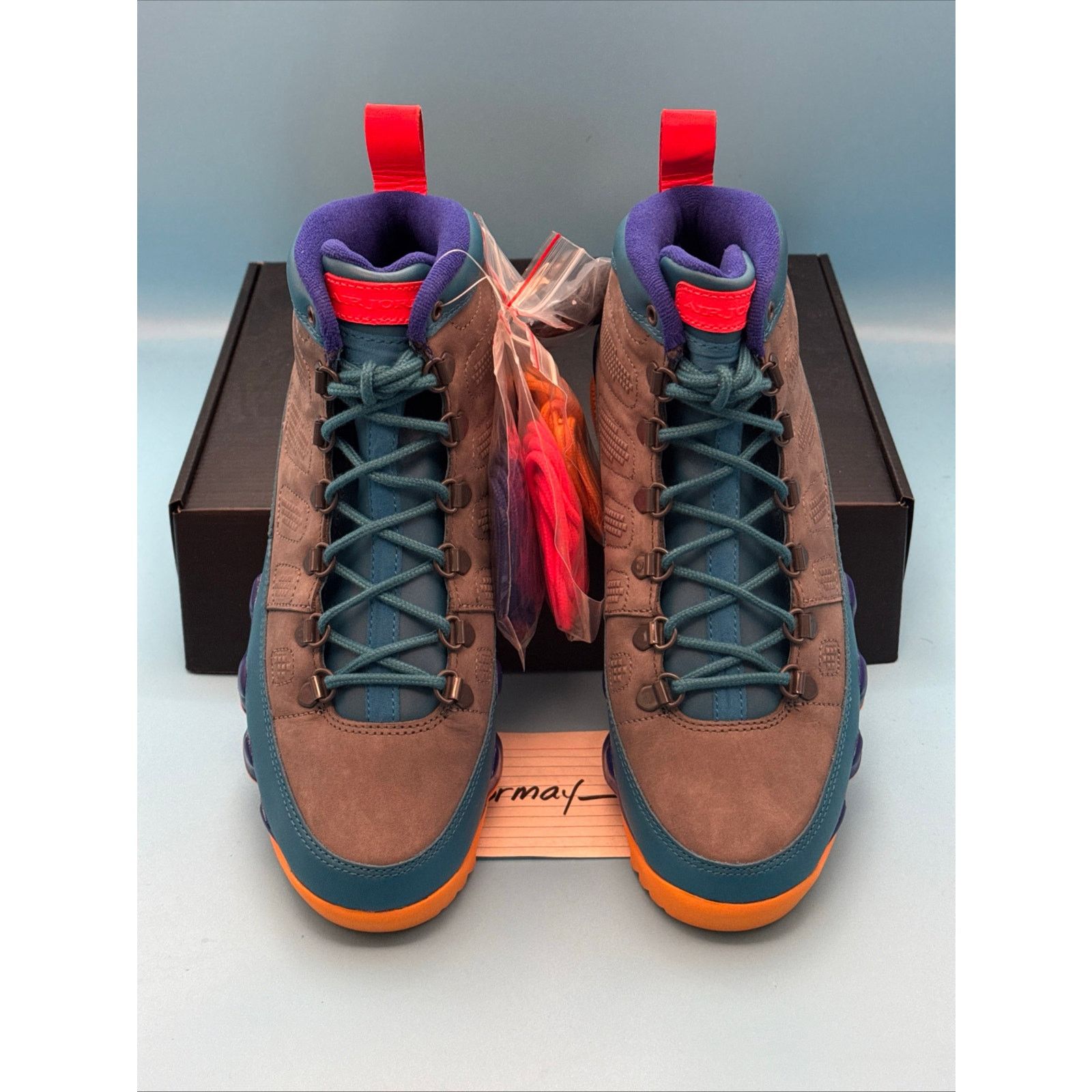 Jordan Brand Air Jordan 9 Retro Boot NRG Green Abyss m8 Size US 8 / EU 41 - 6 Thumbnail
