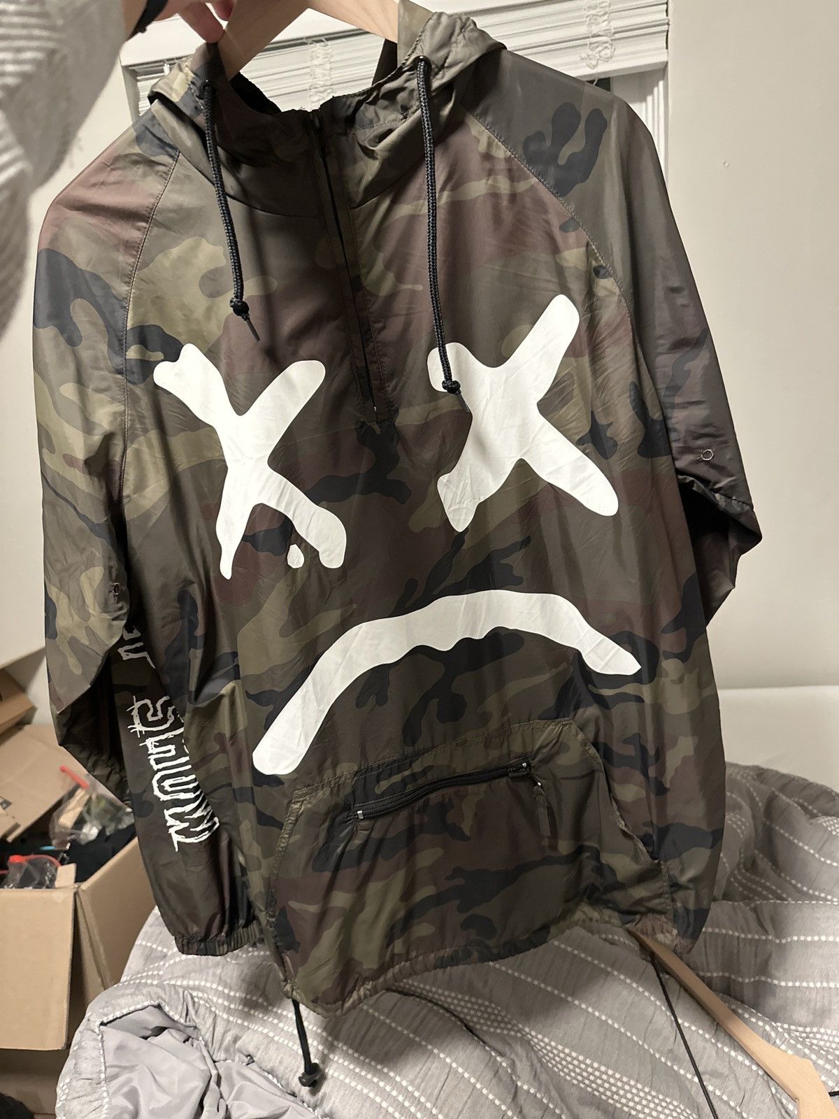 image of Lil Peep The Peep Show Windbreaker Original Release in Army Green, Men's (Size Medium)