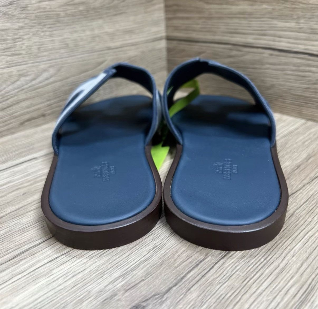 Hermes Hermès Blue & Grey H Slippers J41 Size US 7 / EU 40 - 5 Thumbnail