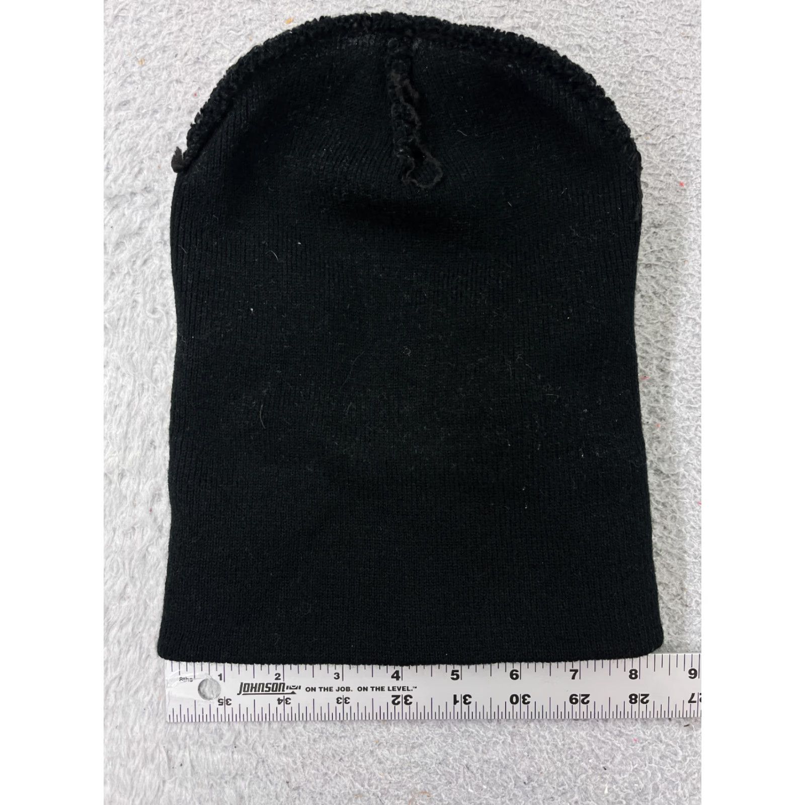 Vintage Beanie Toque Adult One Size Black Knit 100% Acrylic Winter Snow Ski Outdoors Size ONE SIZE - 4 Thumbnail