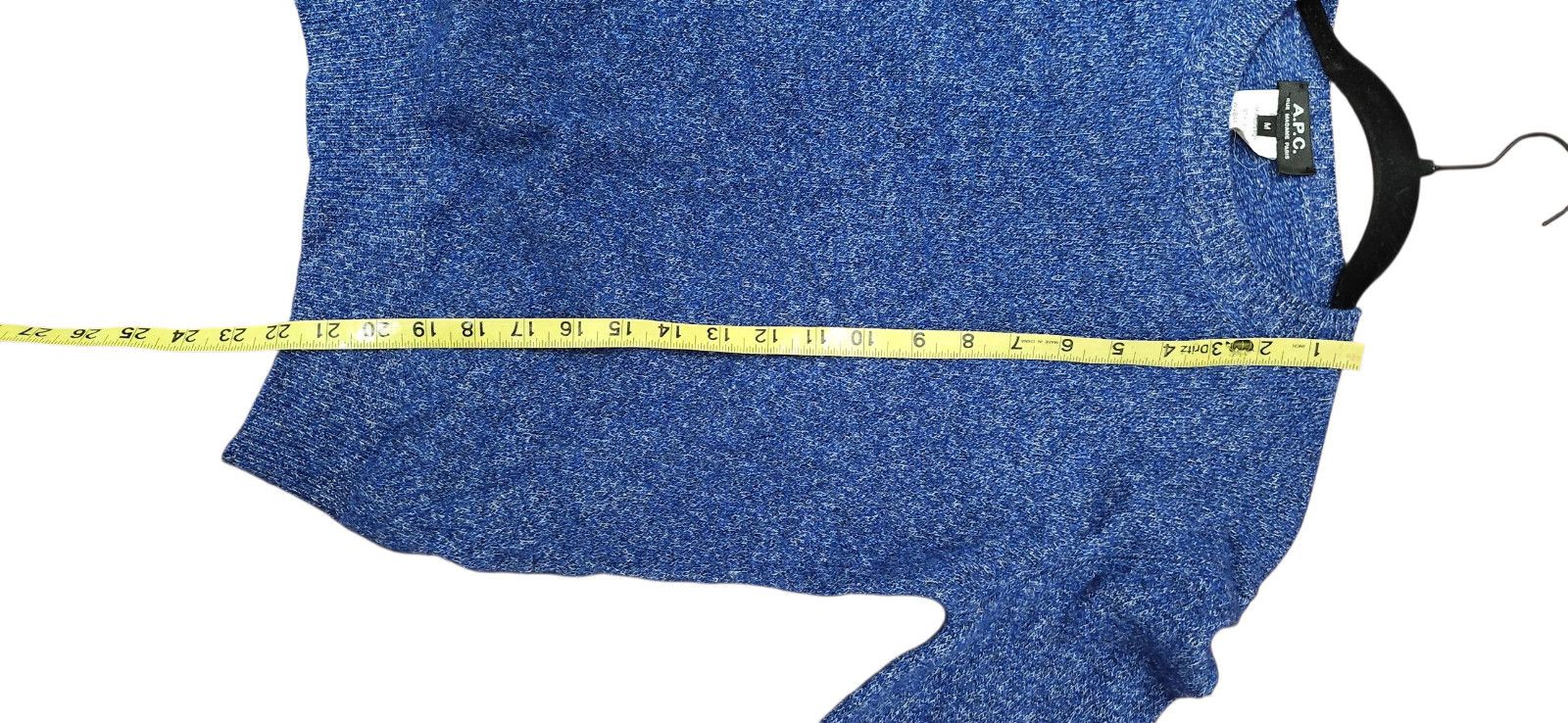 A.P.C. A.P.C. APC Wool Blend Crewneck Sweater M Blue Melange Knit Size M / US 6-8 / IT 42-44 - 6 Thumbnail