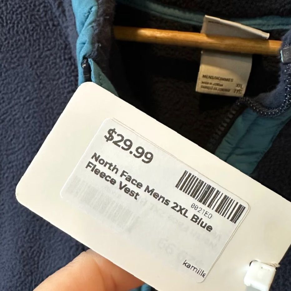 The North Face The North Face Fleece Vest 2XL Blue Full Zip Mens Jacket Carbondale The North Face Windwall Vest Size US XXL / EU 58 / 5 - 4 Thumbnail
