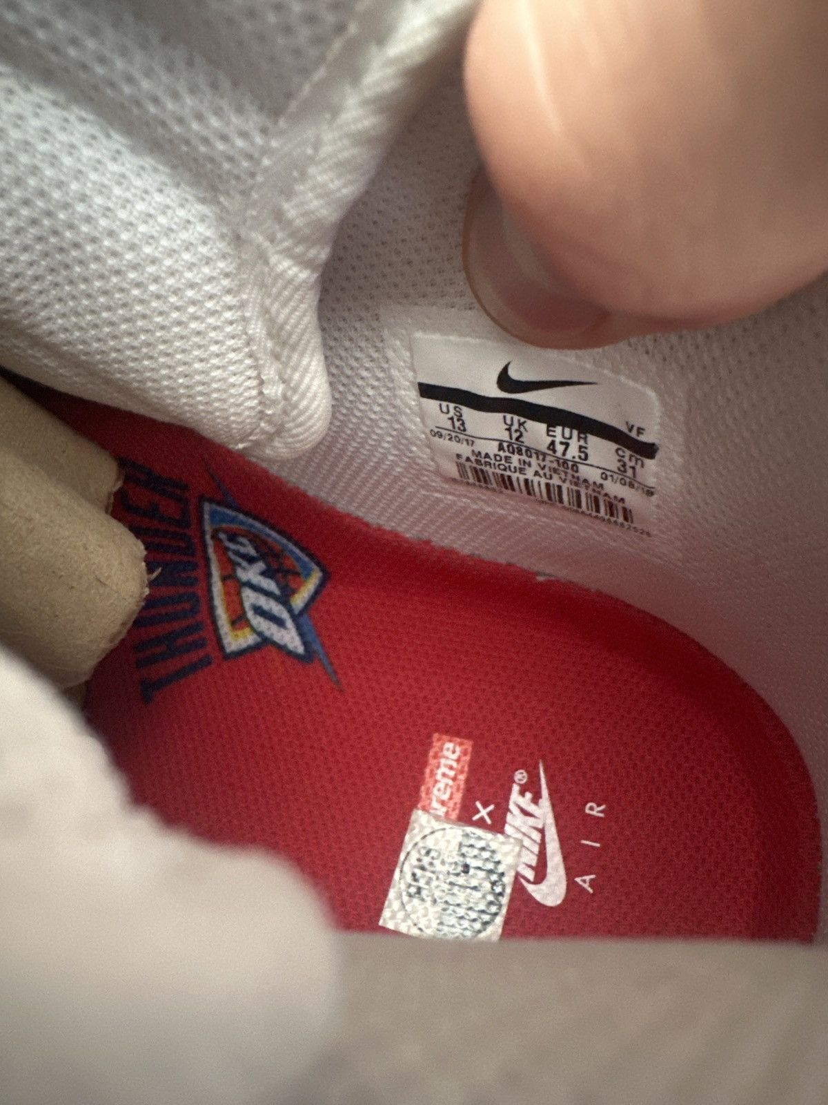 Nike × Supreme SUPREME X NIKE X NBA Air Force 1 Size US 13 / EU 46 - 7 Thumbnail