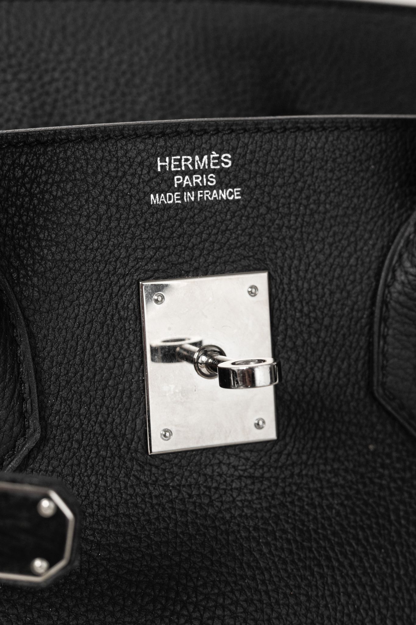 Hermes Hermes Birkin 35 Black Taurillon Clemence Leather Tote Size ONE SIZE - 18 Thumbnail