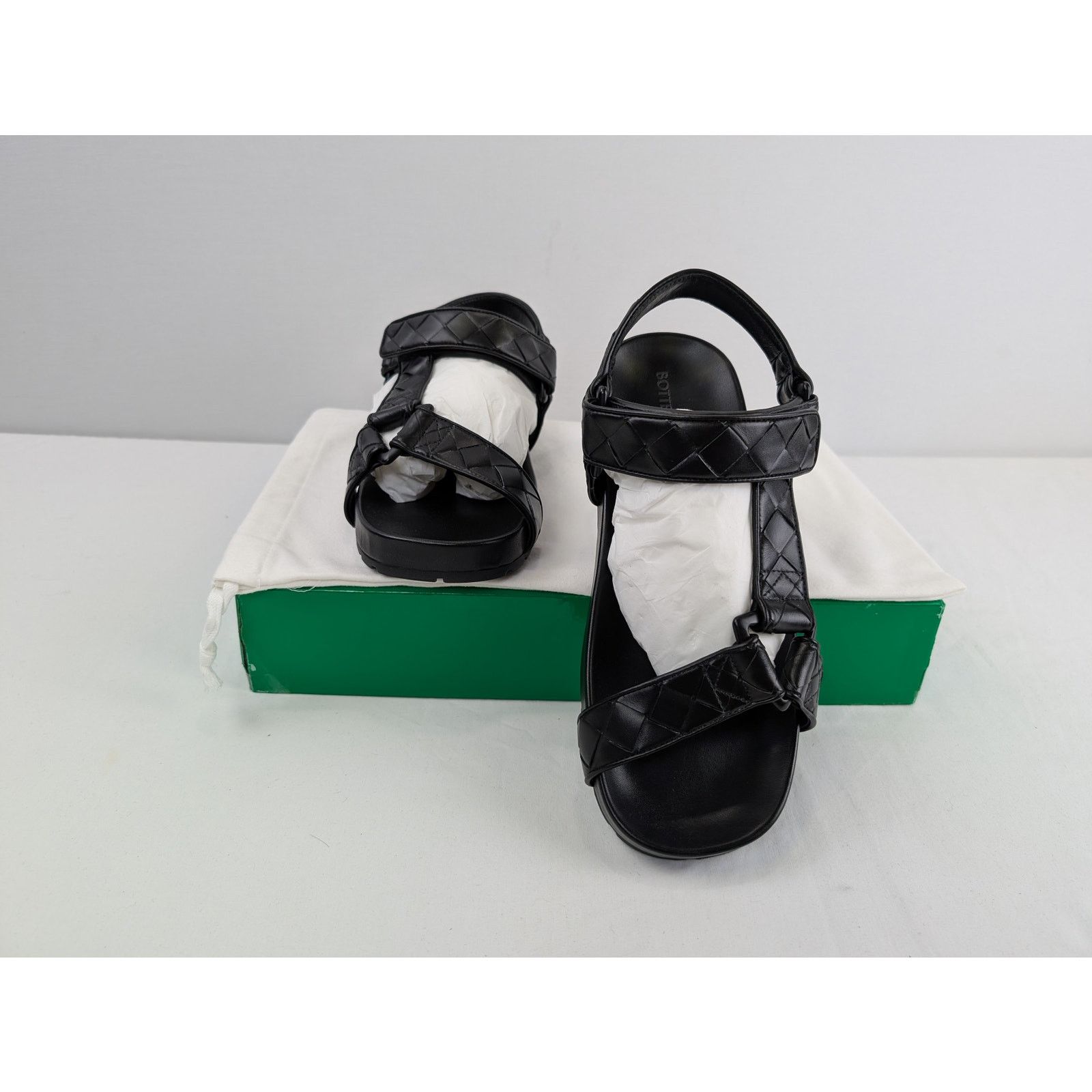 Bottega Veneta o1rshd1 Prov Victory Trip Sandal in Black Size US 11 / EU 44 - 19 Thumbnail