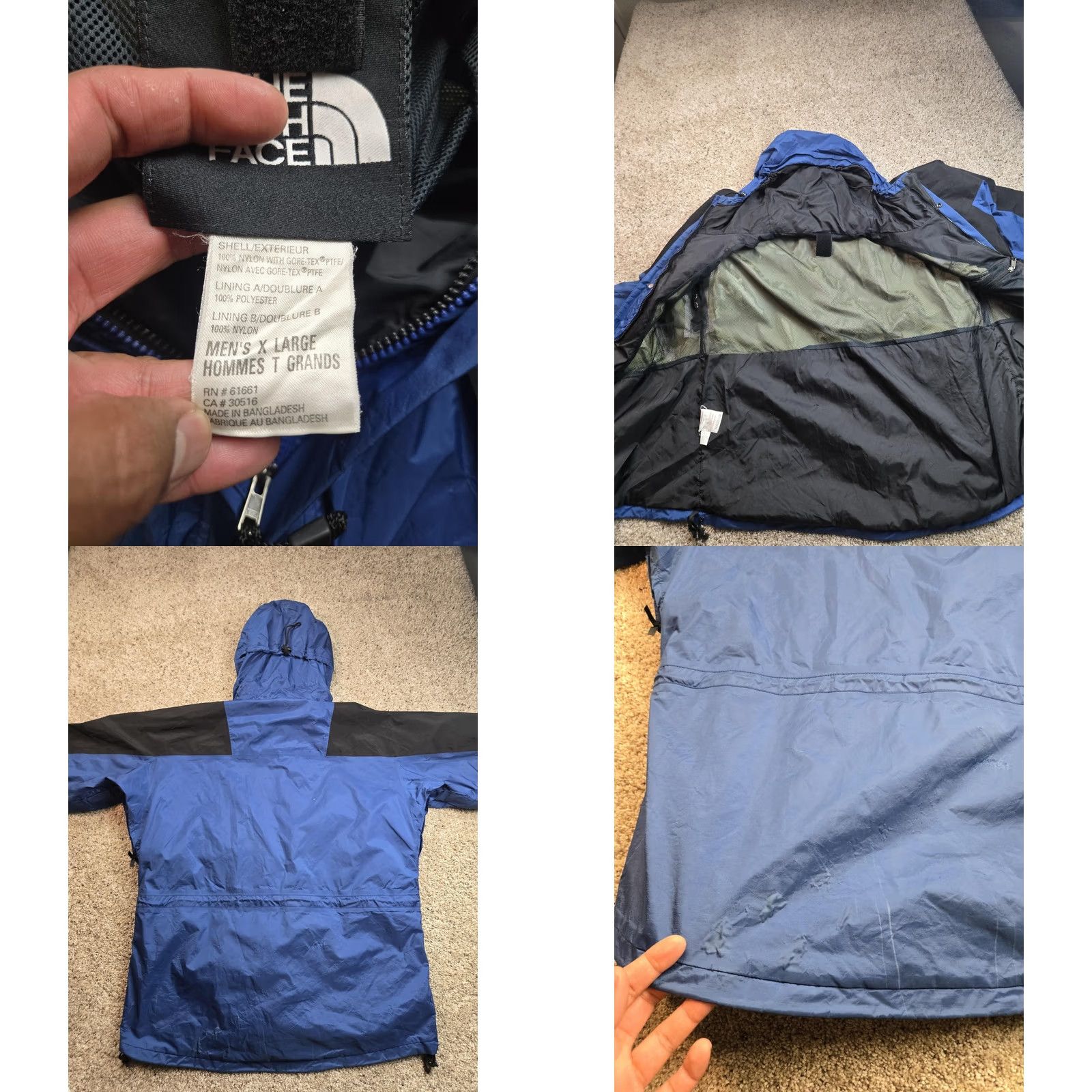 The North Face VINTAGE The North Face Mountain Light Jacket Mens XL Blue Gore-Tex Hooded Jacket Size US XL / EU 56 / 4 - 8 Thumbnail