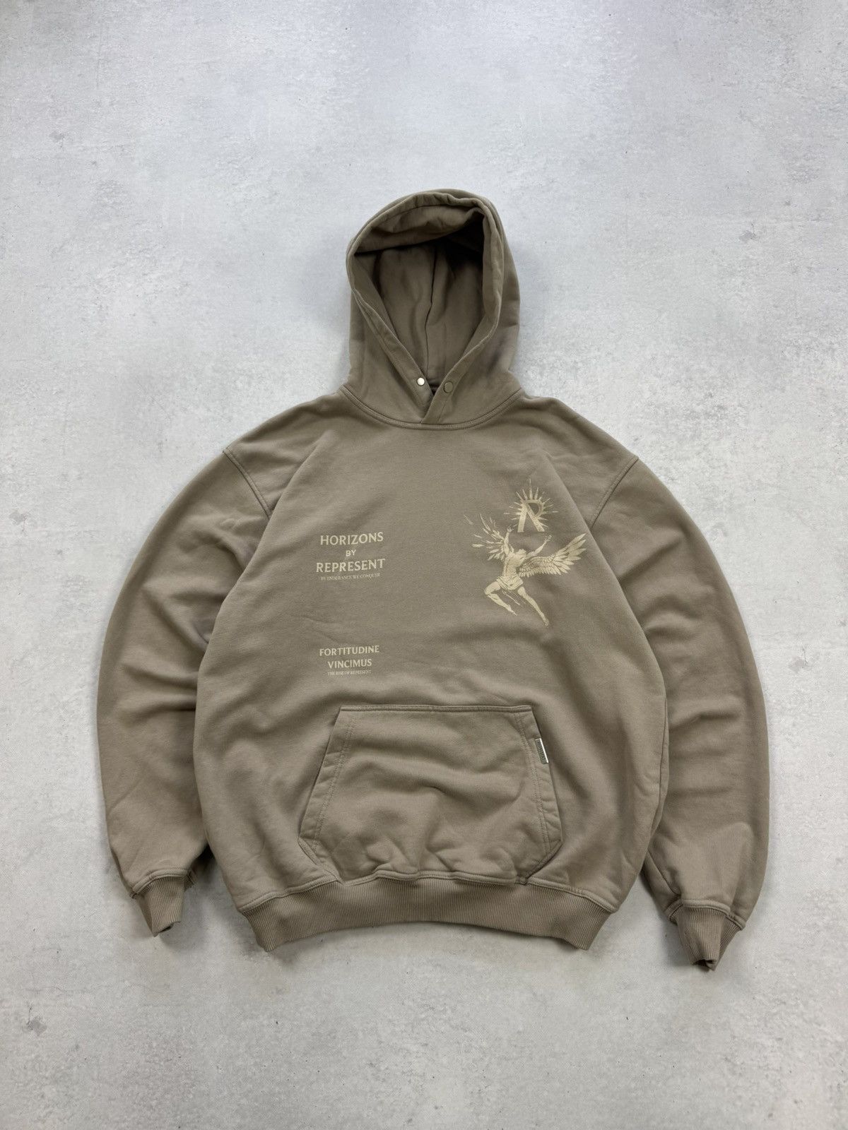 Represent Clo. Represent by Endurace Wecoquer Beige Baggy Hoodie Size US S / EU 44-46 / 1 - 3 Thumbnail