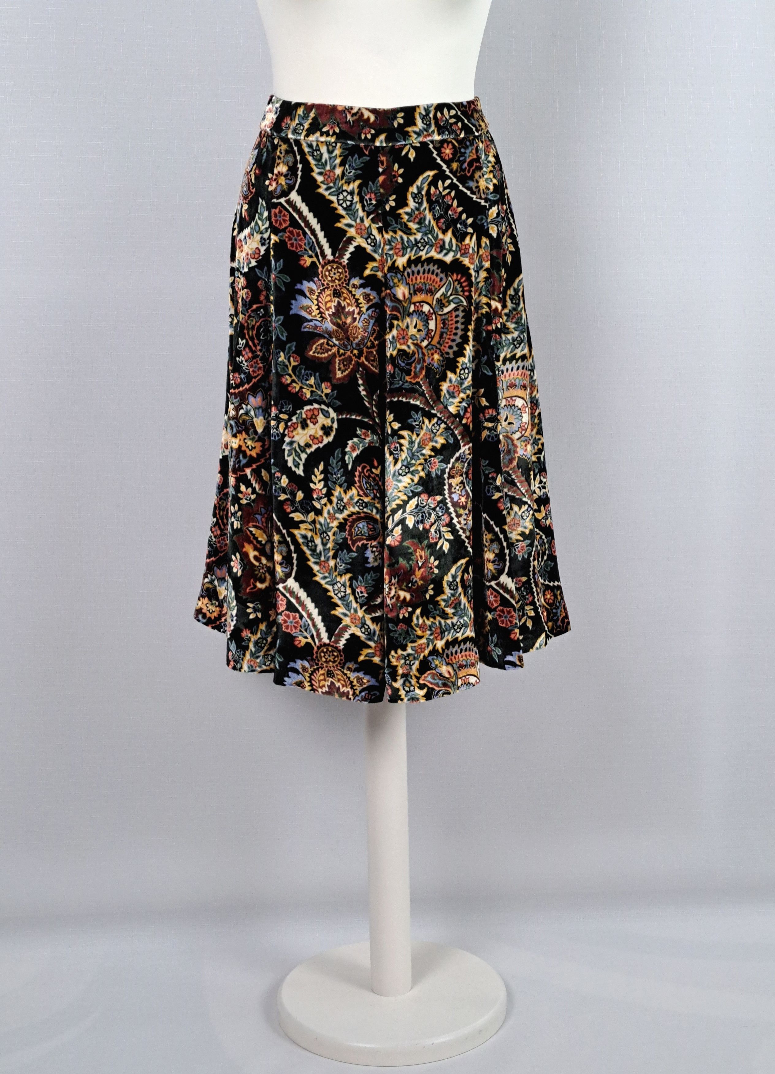 Etro ETRO flower printed A-line velvet skirt. Size 48 Size 34" / US 12 / IT 48 - 5 Thumbnail