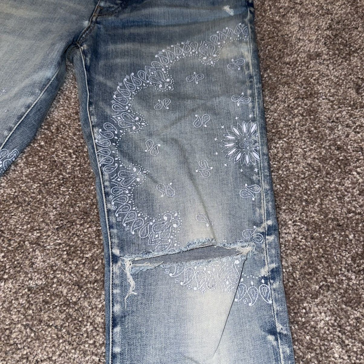 Amiri Amiri Clay blue denim jeans size 32 indigo bandana Size US 32 / EU 48 - 3 Thumbnail