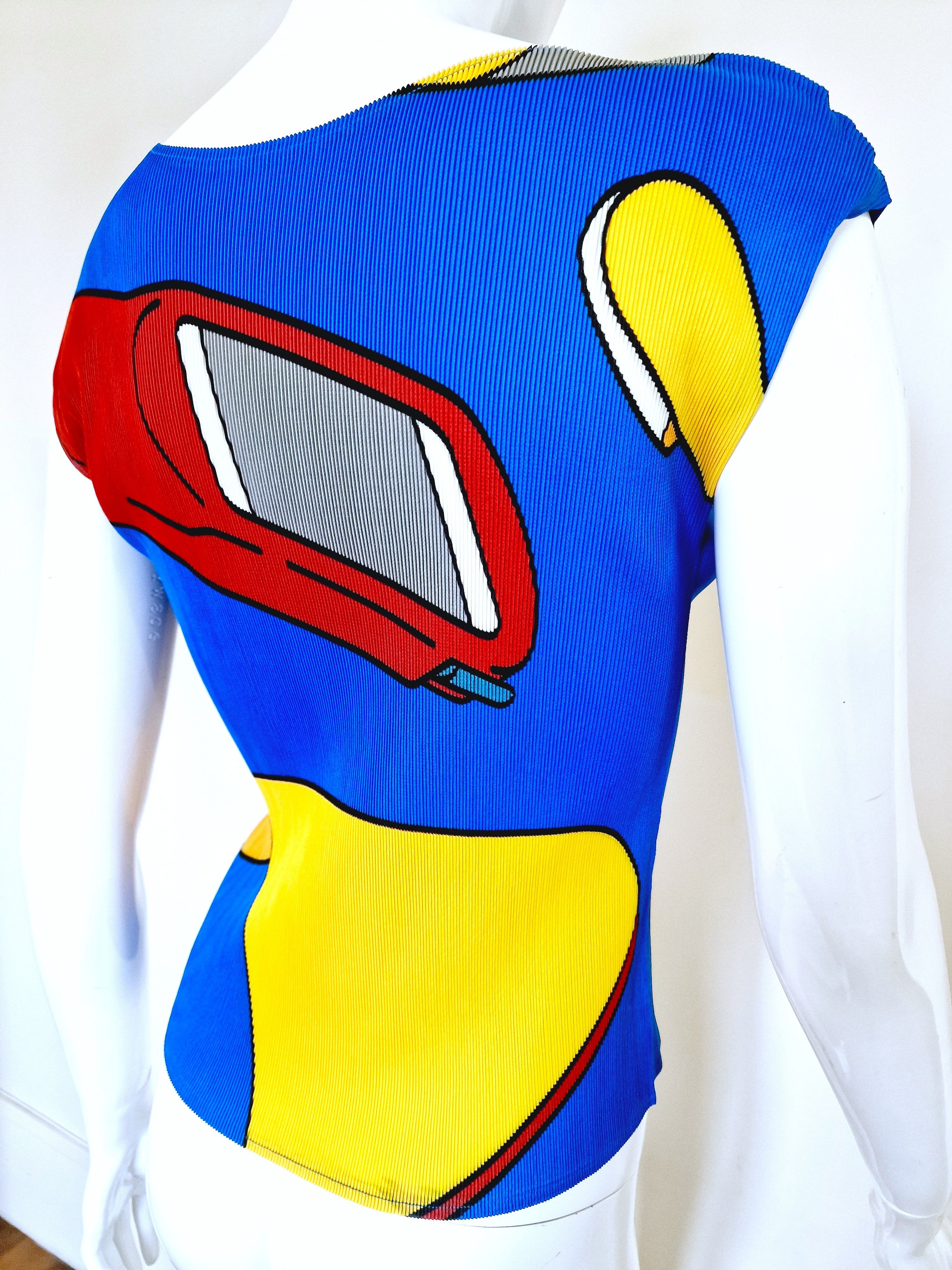 Pleats Please Issey Miyake Issey Miyake Cauliflower Pleats Please Pleated Pop Art Top Size M / US 6-8 / IT 42-44 - 6 Thumbnail