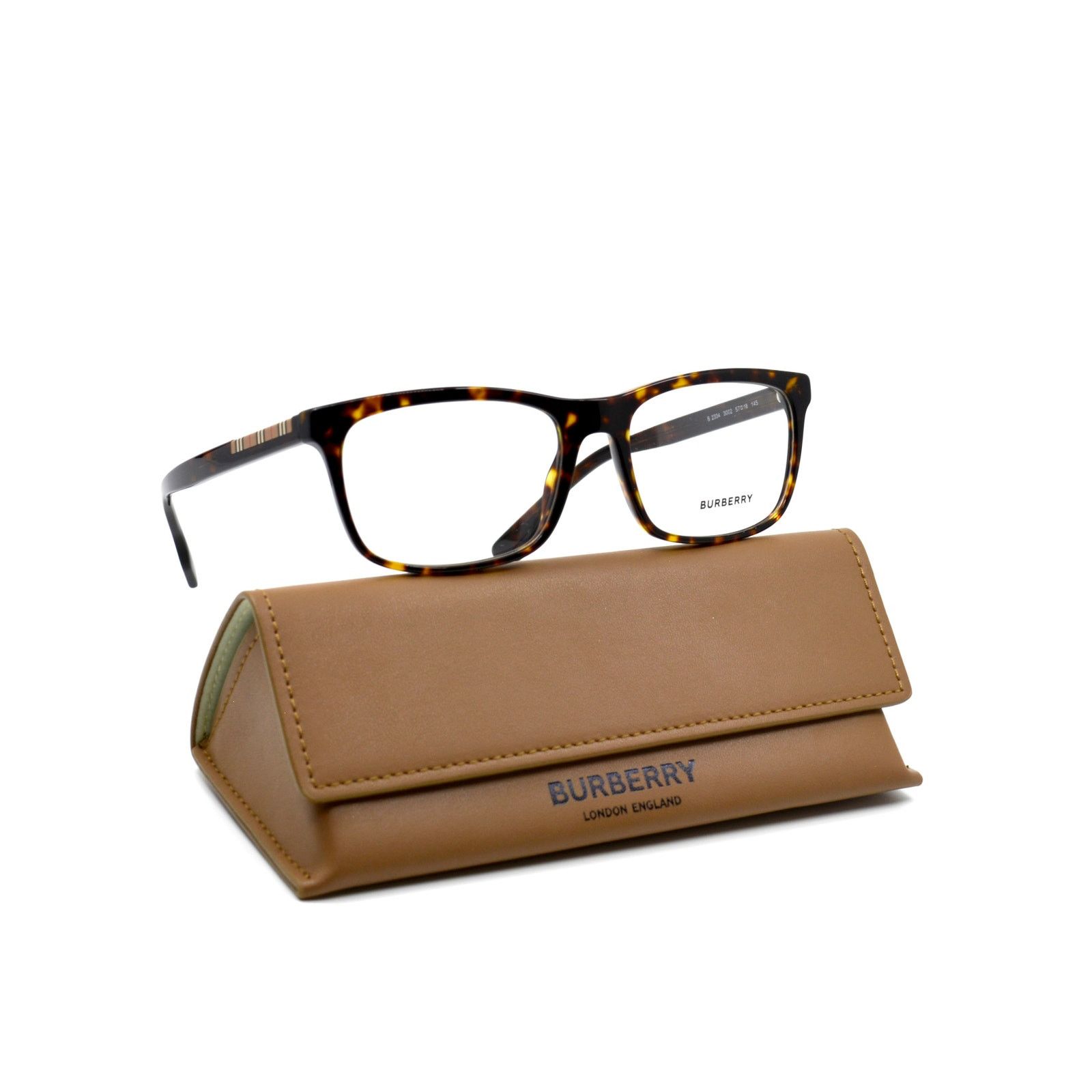 Burberry NEW BURBERRY BE2334 3002 ELM DARK HAVANA EYEGLASSES FRAME Size ONE SIZE - 1 Thumbnail