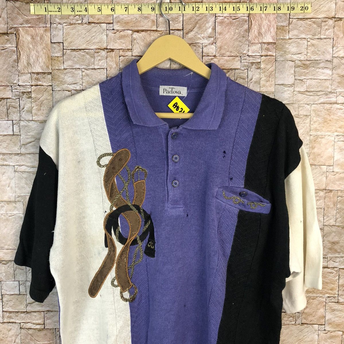Japanese Brand Padova Purple vintage Polos #A821 Size US L / EU 52-54 / 3 - 5 Thumbnail
