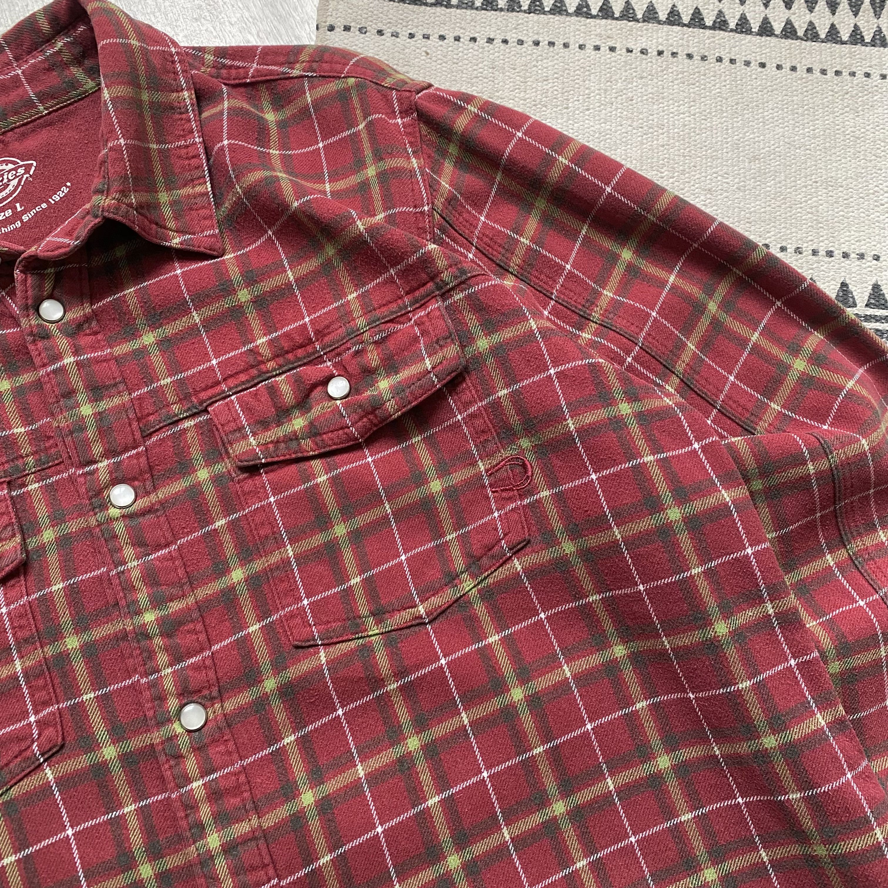 Dickies 🪓 Vintage Dickies flannel shirt Flannel Travis Scott style Size US M / EU 48-50 / 2 - 4 Thumbnail