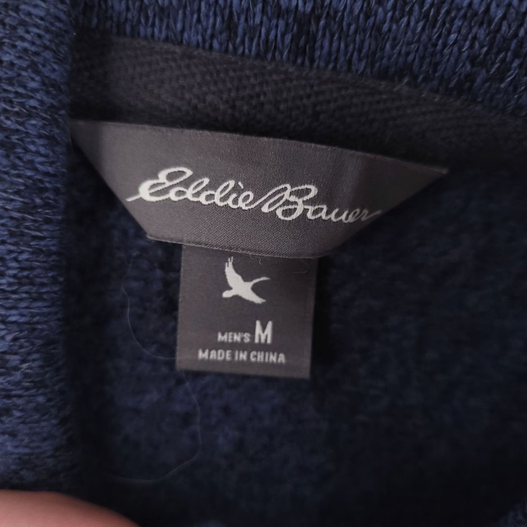 Eddie Bauer Eddie Bauer Sweater Mens M Blue Camp Pocket Fleece Pullover - Collared, Regular Size, Good Condition, Pockets, Blue, M, Men Size US M / EU 48-50 / 2 - 4 Thumbnail