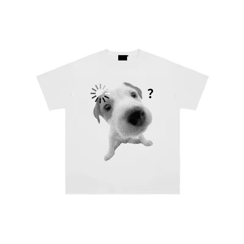 Japanese Brand Korean Harajuku Question Mark Adorable Dog Graphic T-Shirt Size US M / EU 48-50 / 2 - 2 Thumbnail