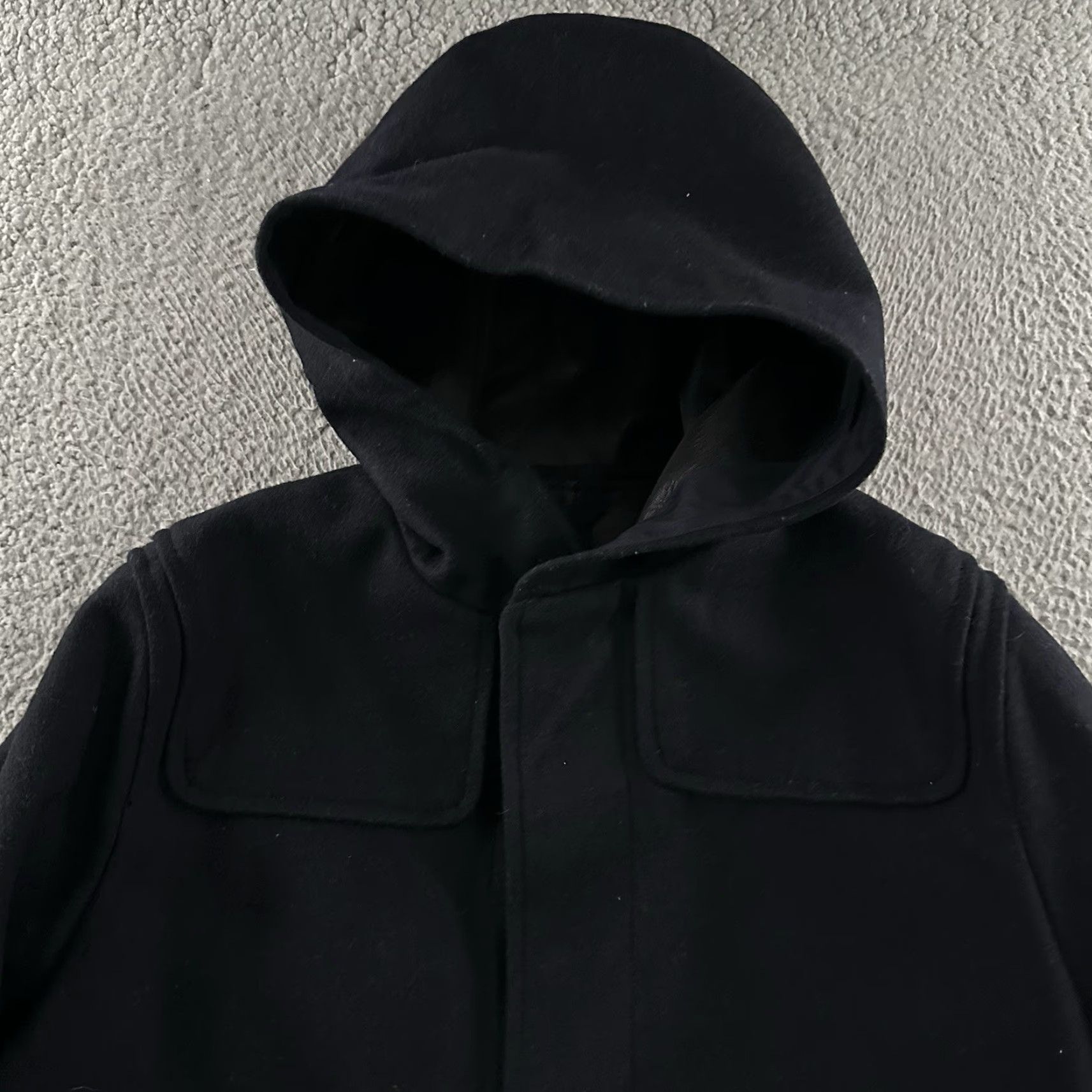 Gap VINTAGE Gap Jacket Blue S Men's Wool Blend Button Hooded Pockets Size US S / EU 44-46 / 1 - 2 Thumbnail