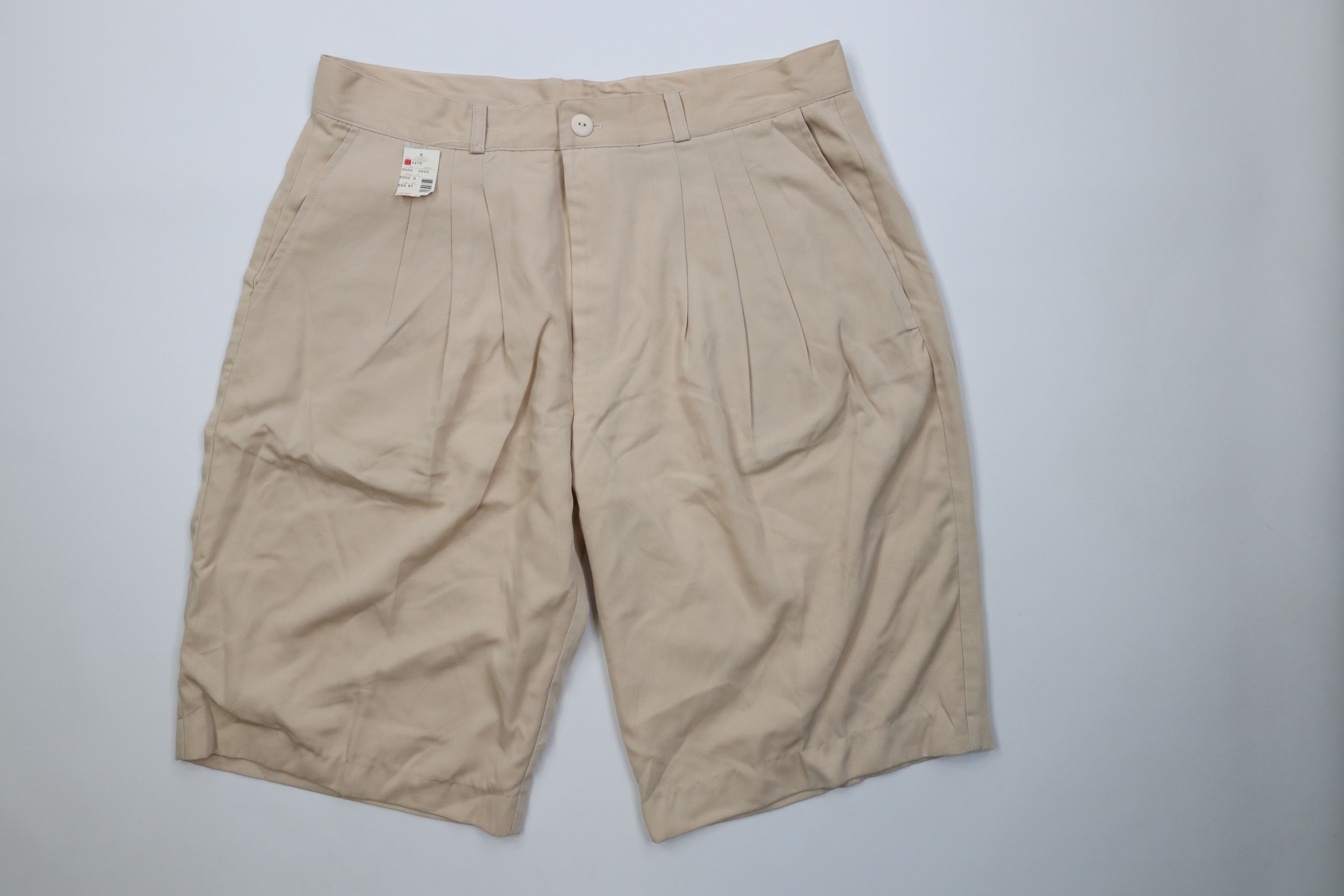 Vintage Deadstock Vintage 90s Streetwear Gabardine Chino Shorts USA Size US 38 / EU 54 - 1 Thumbnail