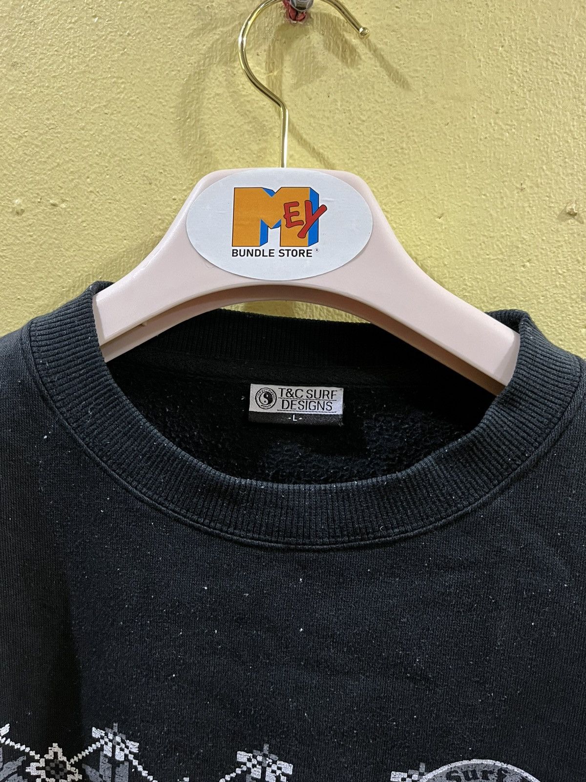 Sun Surf vintage T&C Surf Design black crewneck sweatshirt Size US L / EU 52-54 / 3 - 4 Thumbnail