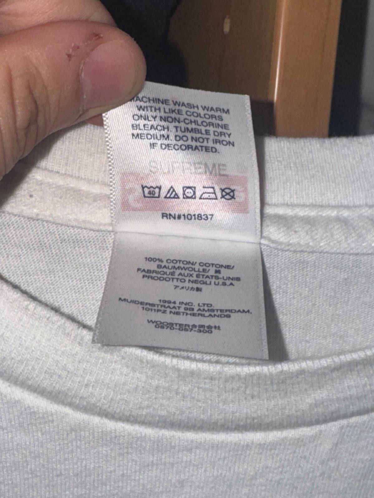 Supreme Supreme Backwards Spellout T-Shirt White Sz L Auth Rare Size US L / EU 52-54 / 3 - 5 Thumbnail