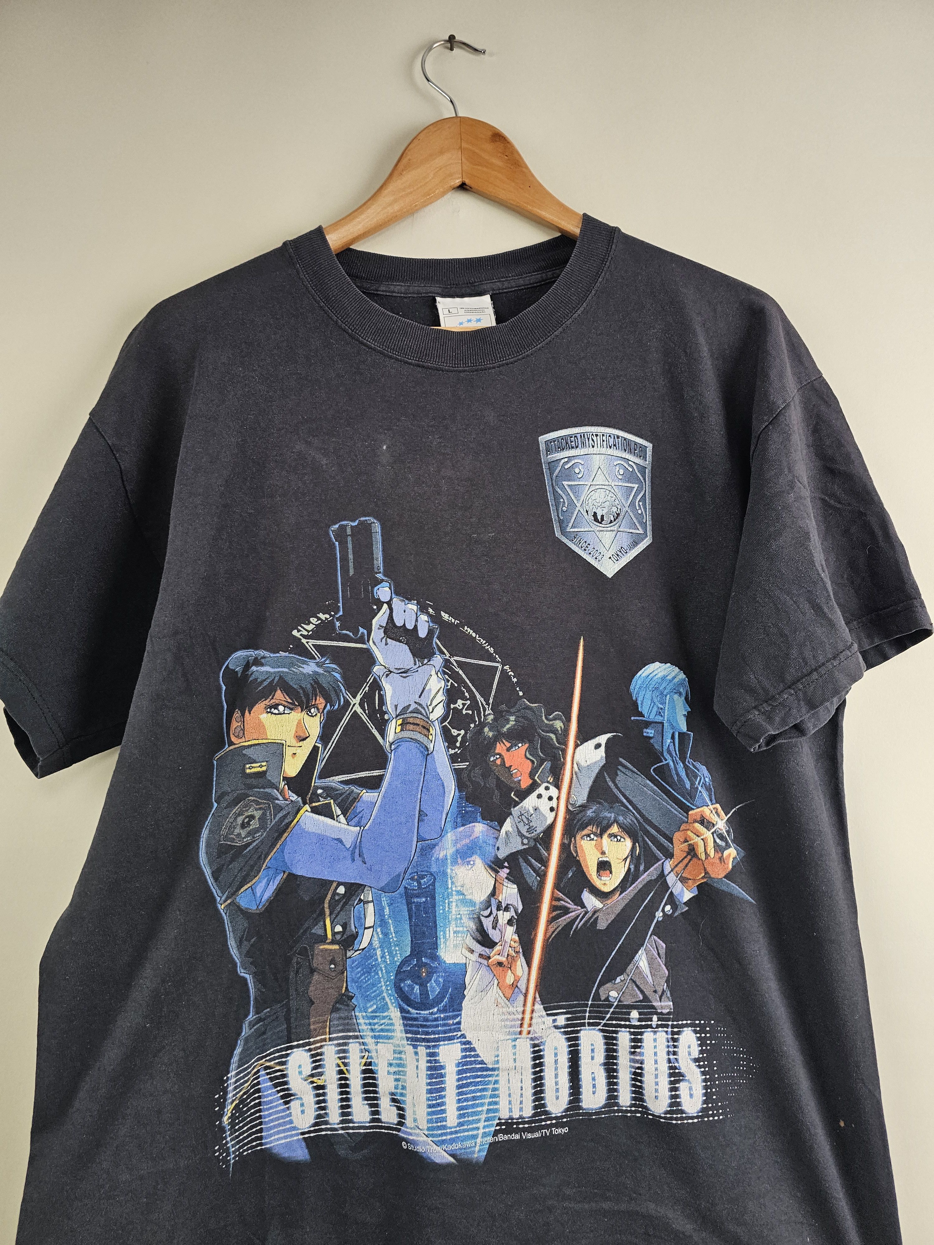 Anime × Vintage 90s Silent Mobius Anime Tee L 21.5" 28" Size US L / EU 52-54 / 3 - 2 Thumbnail