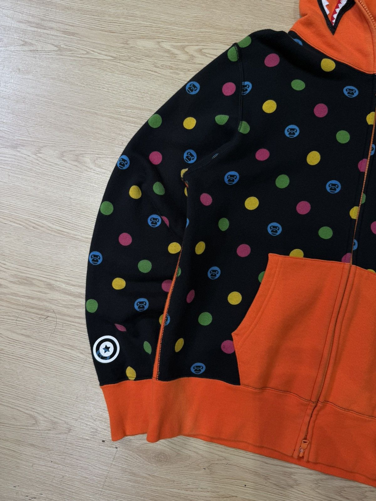 Vintage 90’s BATHING APE BAPE NEON WGM RARE SHARKY2K FULL ZIP HOODIE Size US M / EU 48-50 / 2 - 3 Thumbnail