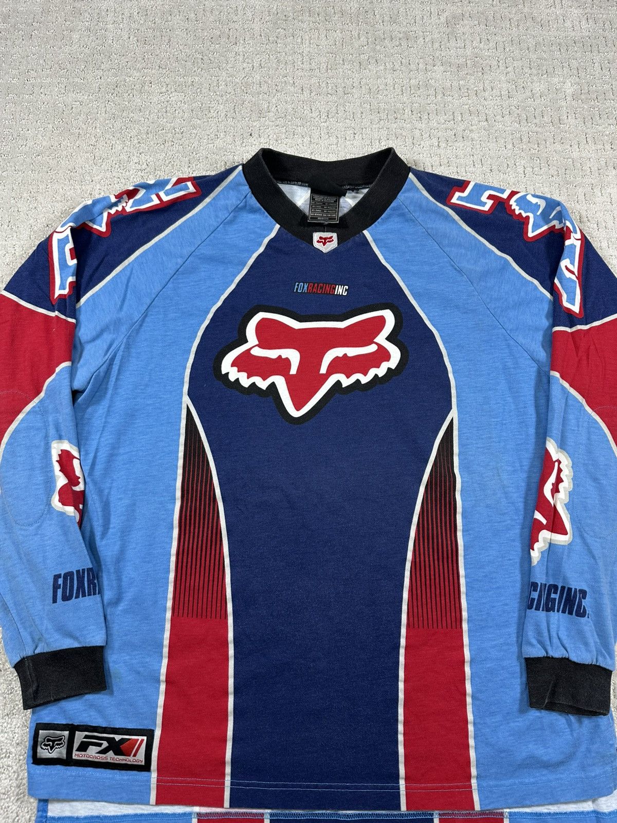 Fox Racing Y2K Fox Racing Long sleeve Size US XL / EU 56 / 4 - 1 Thumbnail