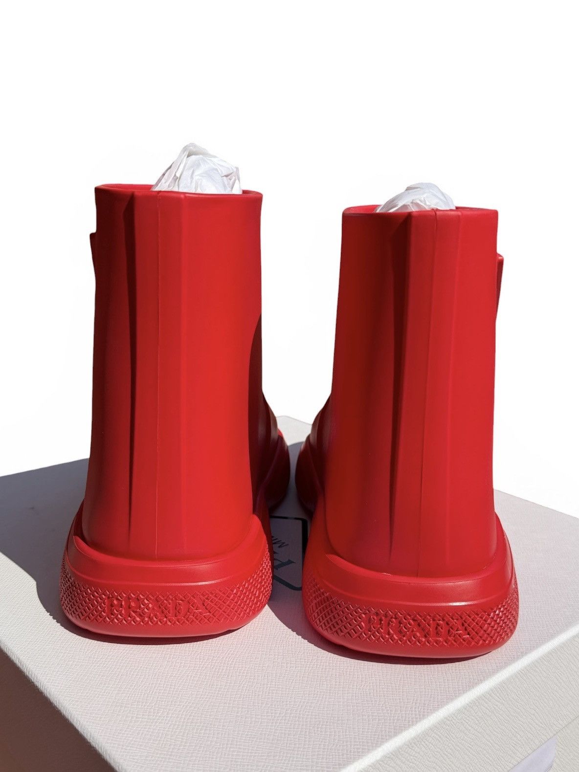 Prada Prada Pull-On Rain Booties Size US 9 / EU 42 - 7 Thumbnail