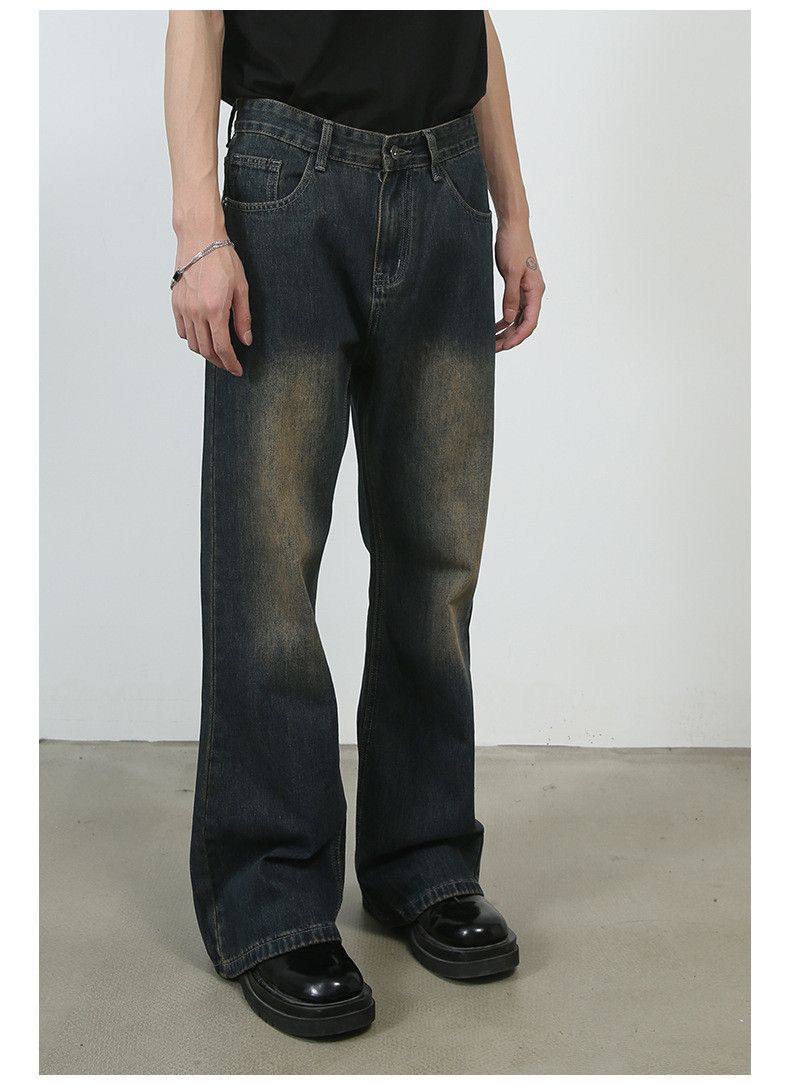 Japanese Brand × Jean Retro washed all-match casual loose bootcut jeans Size US 32 / EU 48 - 4 Thumbnail