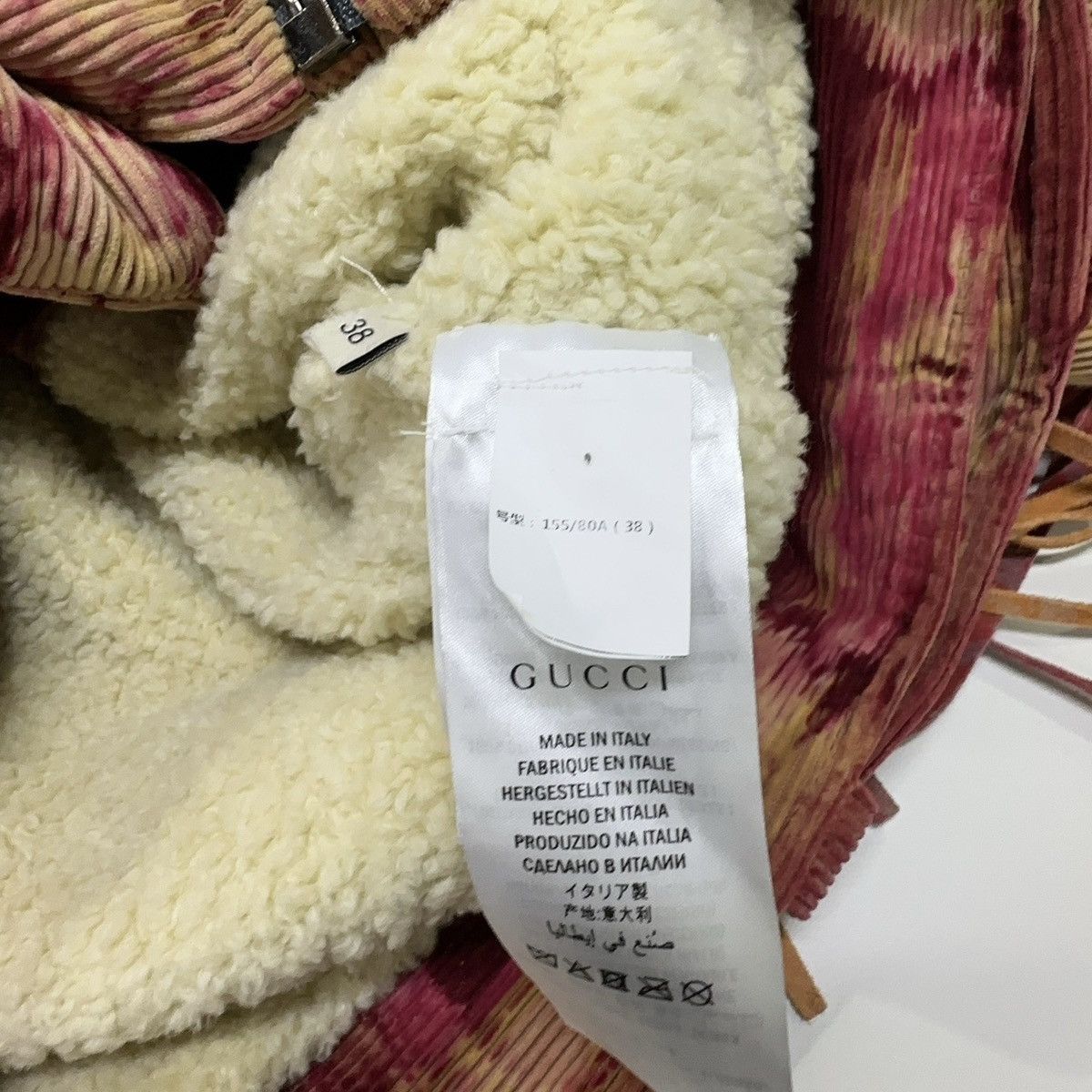 Gucci Gucci Blind For Love tie-dye print corduroy biker jacket Size XS / US 0-2 / IT 36-38 - 4 Thumbnail