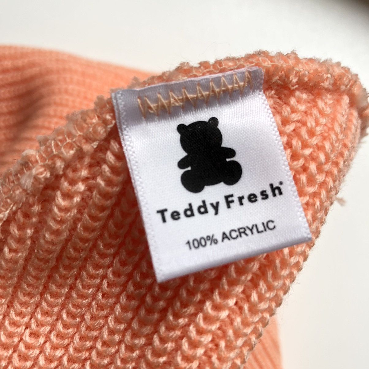 Teddy Fresh Teddy Fresh Beanie PEACH Size ONE SIZE - 4 Thumbnail