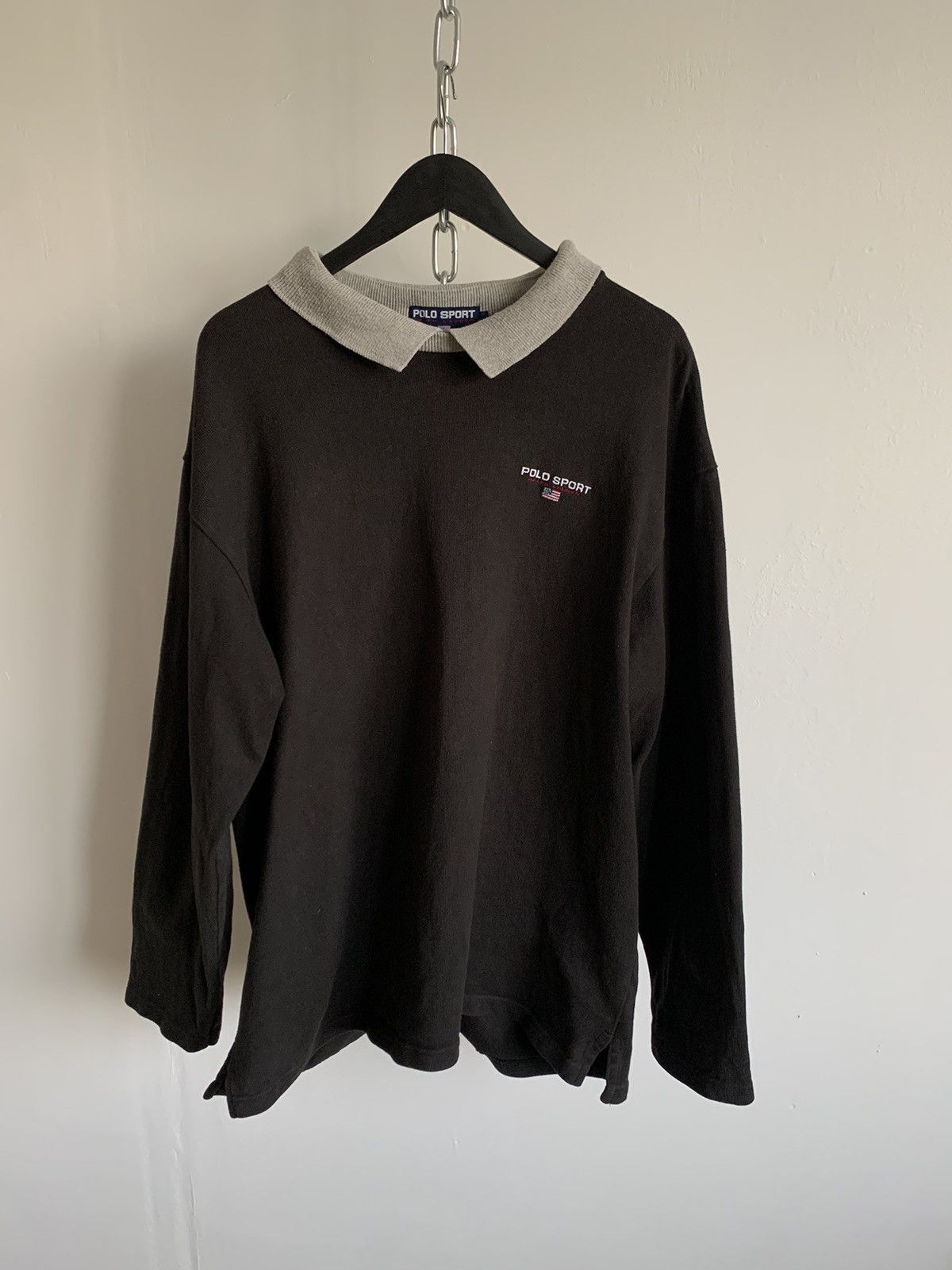 Polo Ralph Lauren × Ralph Lauren × Vintage VINTAGE Ralph Lauren Polo Sport Sweatshirt made in USA Size US L / EU 52-54 / 3 - 1 Thumbnail